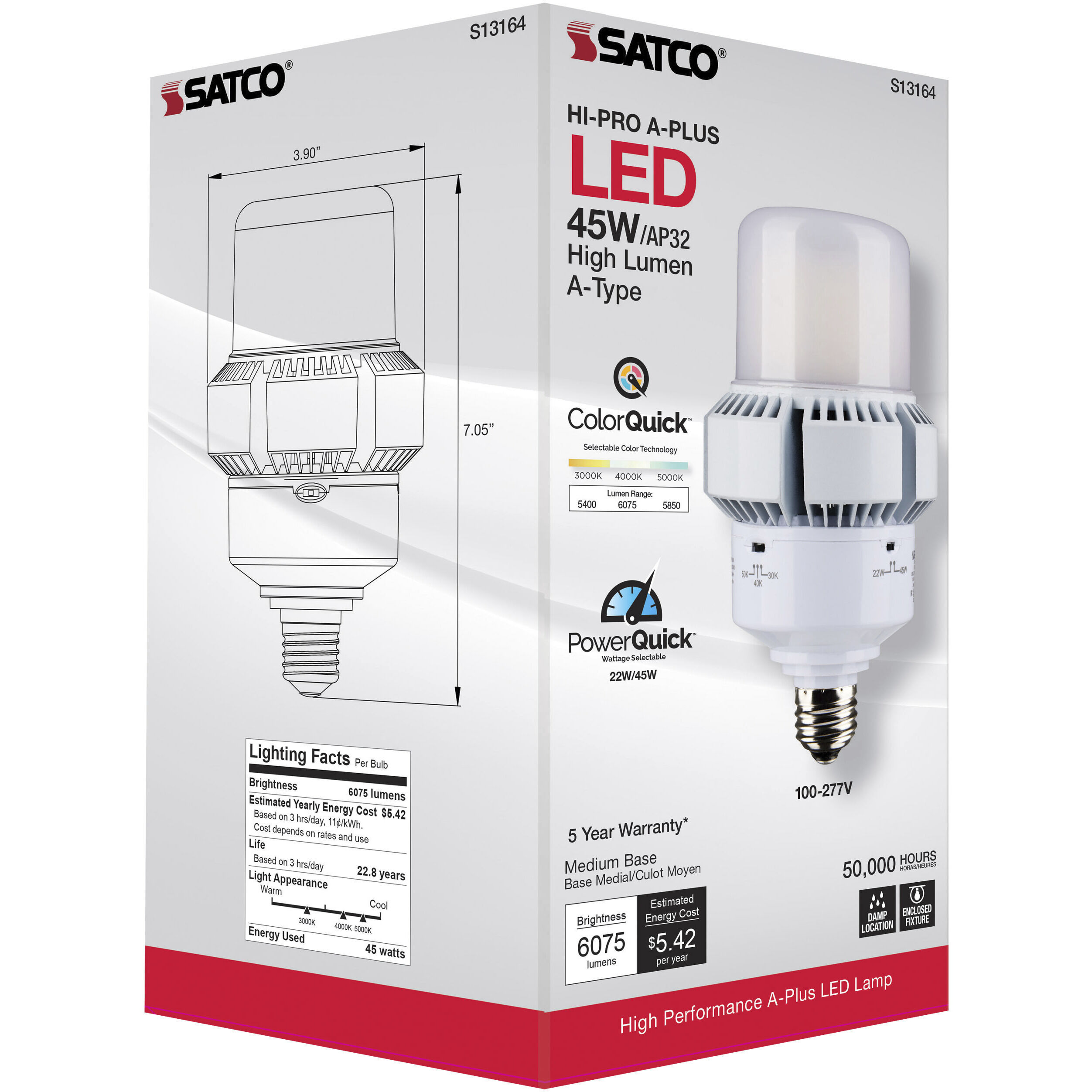 Lumos LED AP32 / ED32 Medium 45.00 watt 3000K HID Replacements