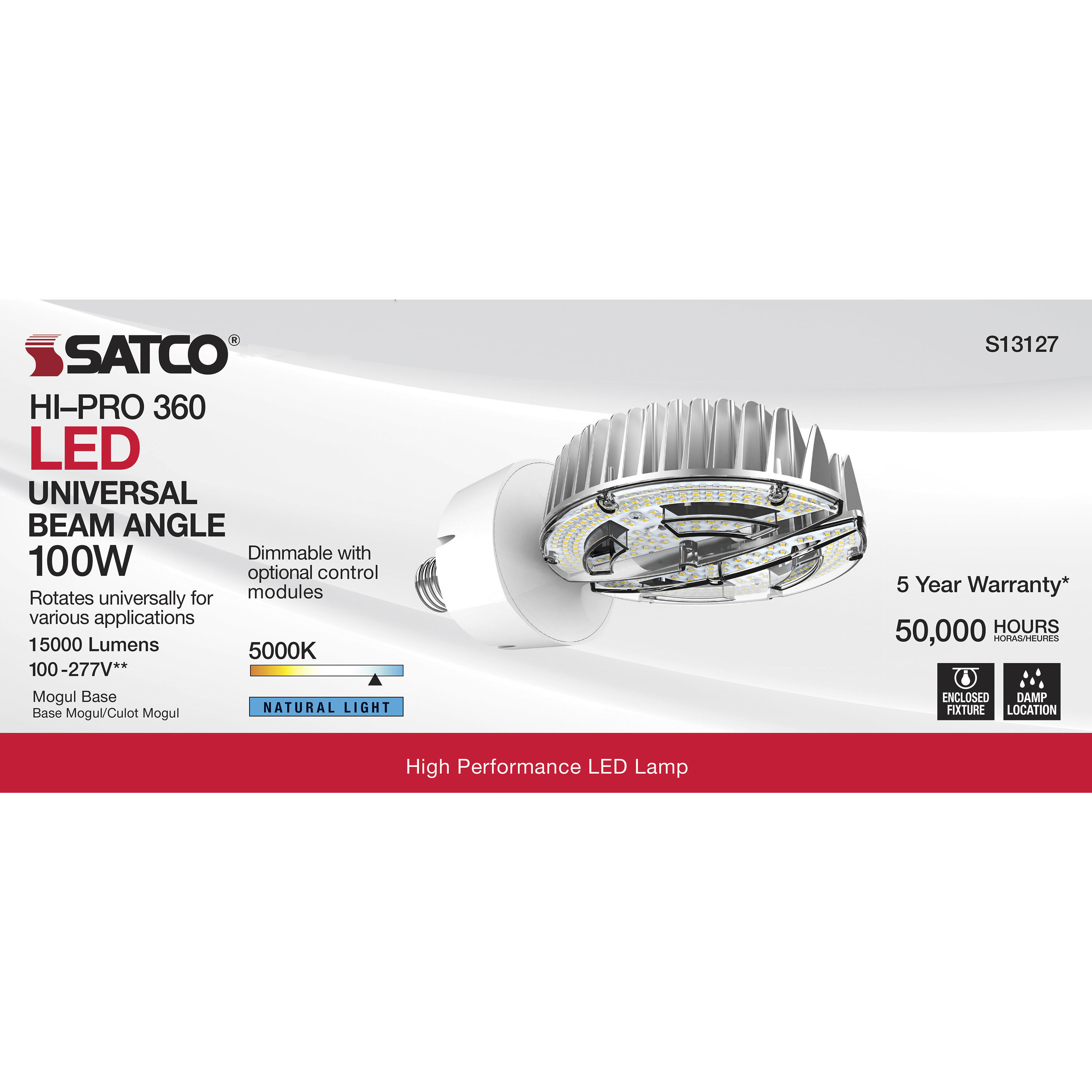 Lumos LED UFO 100.00 watt 5000K HID Replacements Bulb