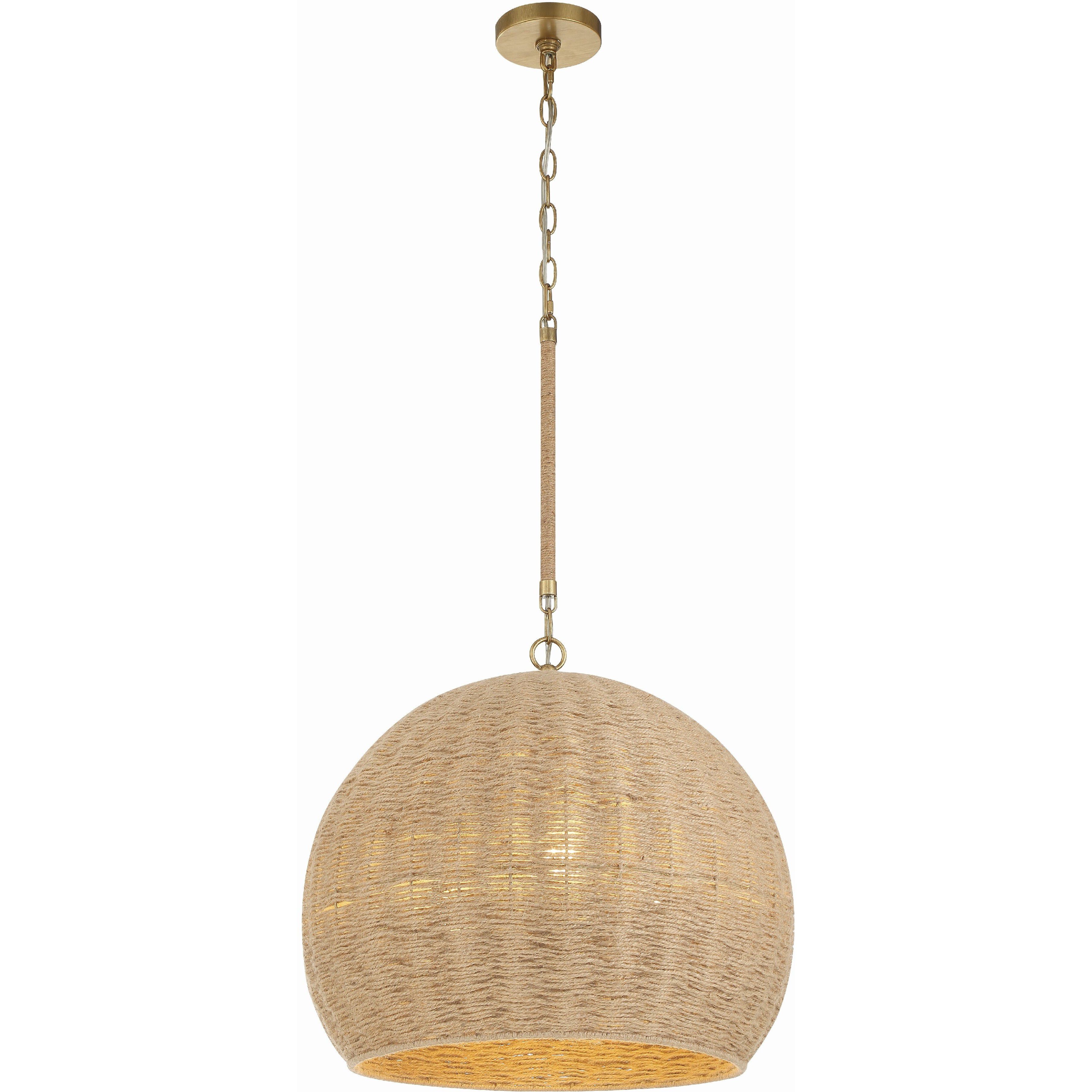 Jace 3 Light 20 inch Soft Gold Pendant Ceiling Light