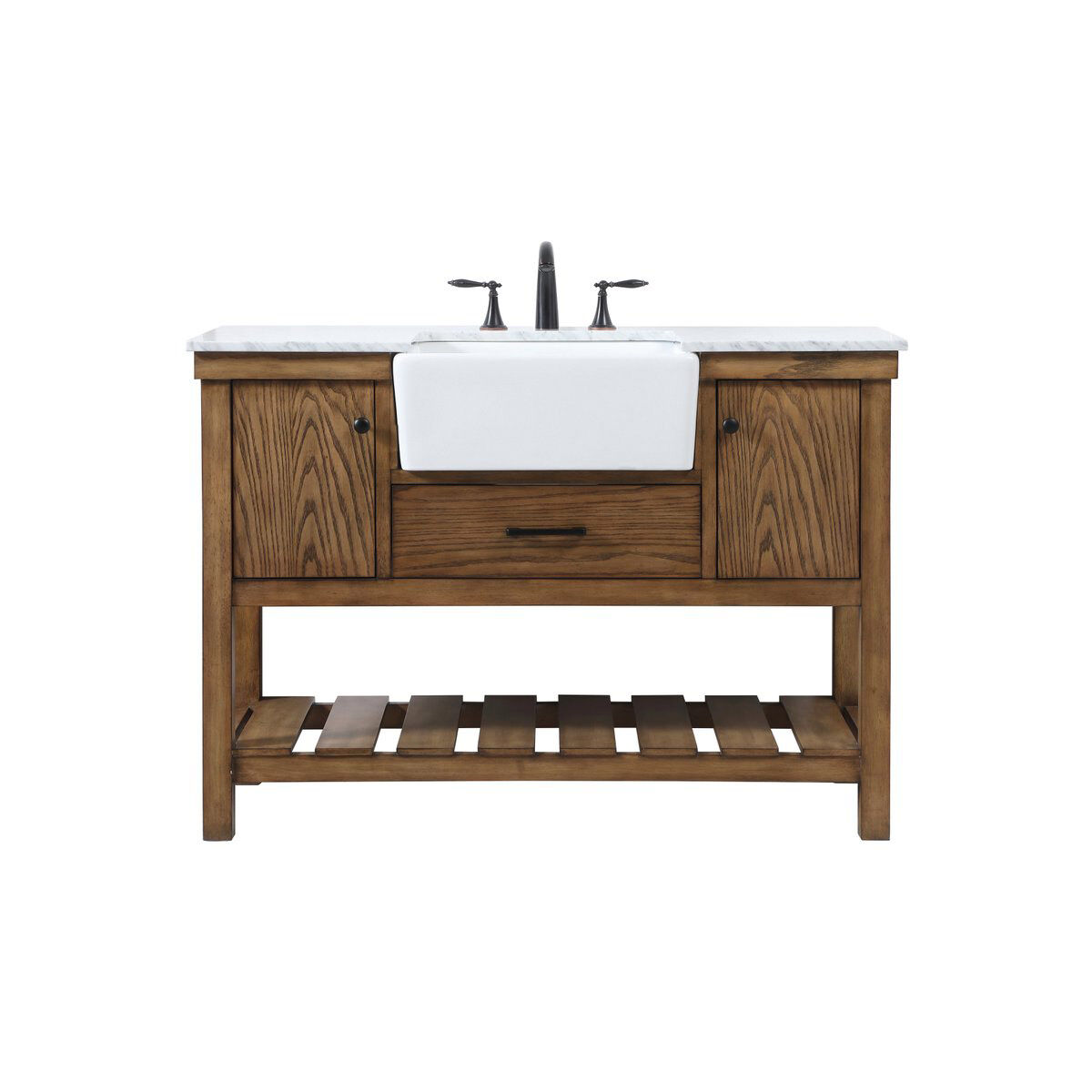 Clement 48 X 22 X 34.13 inch Driftwood Bathroom Vanity Cabinet