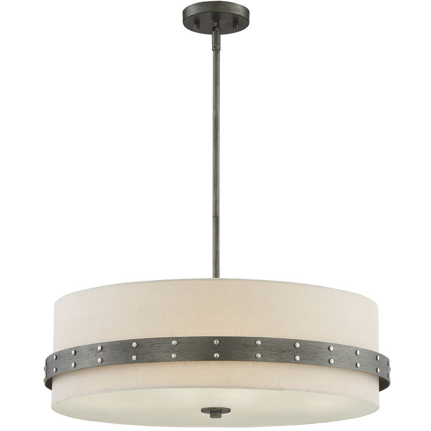 Garrett 4 Light 24.25 inch Weathered Iron Pendant Ceiling Light