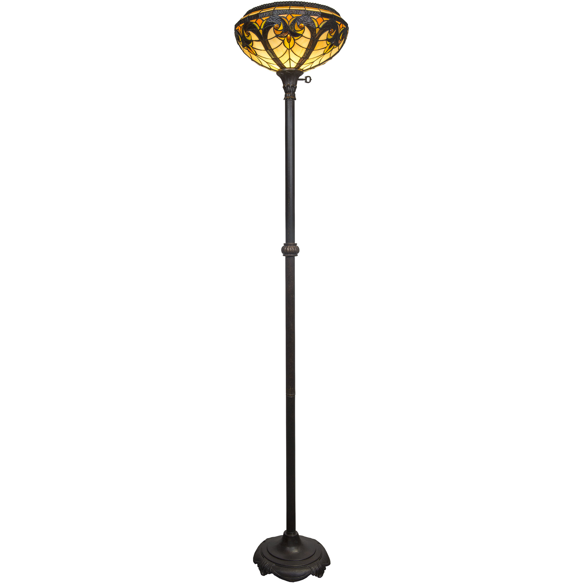 Biolla 71 inch 150.00 watt Fieldstone Torchiere Floor Lamp Portable Light