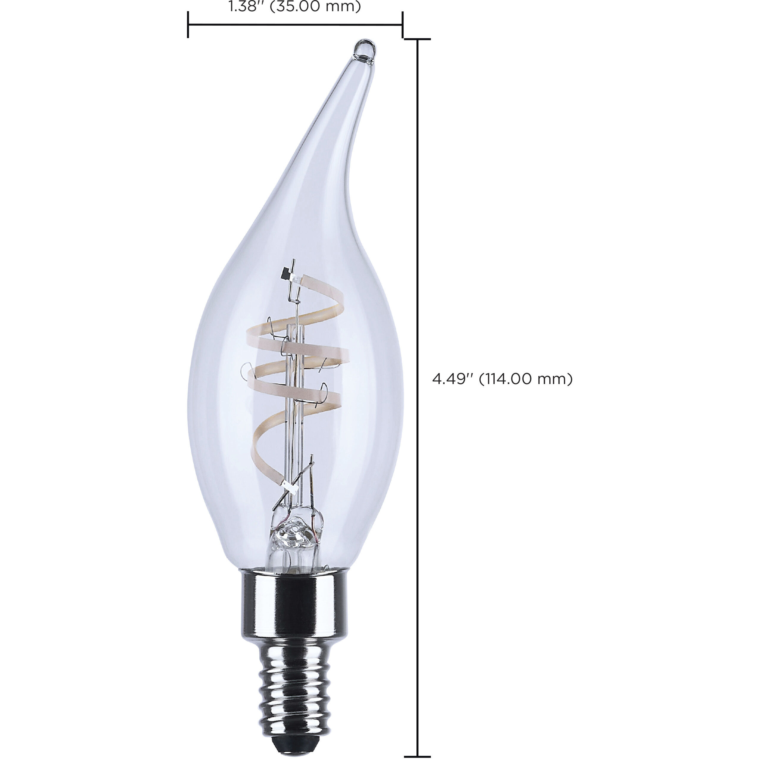 Reminiscent E12 LED Filament