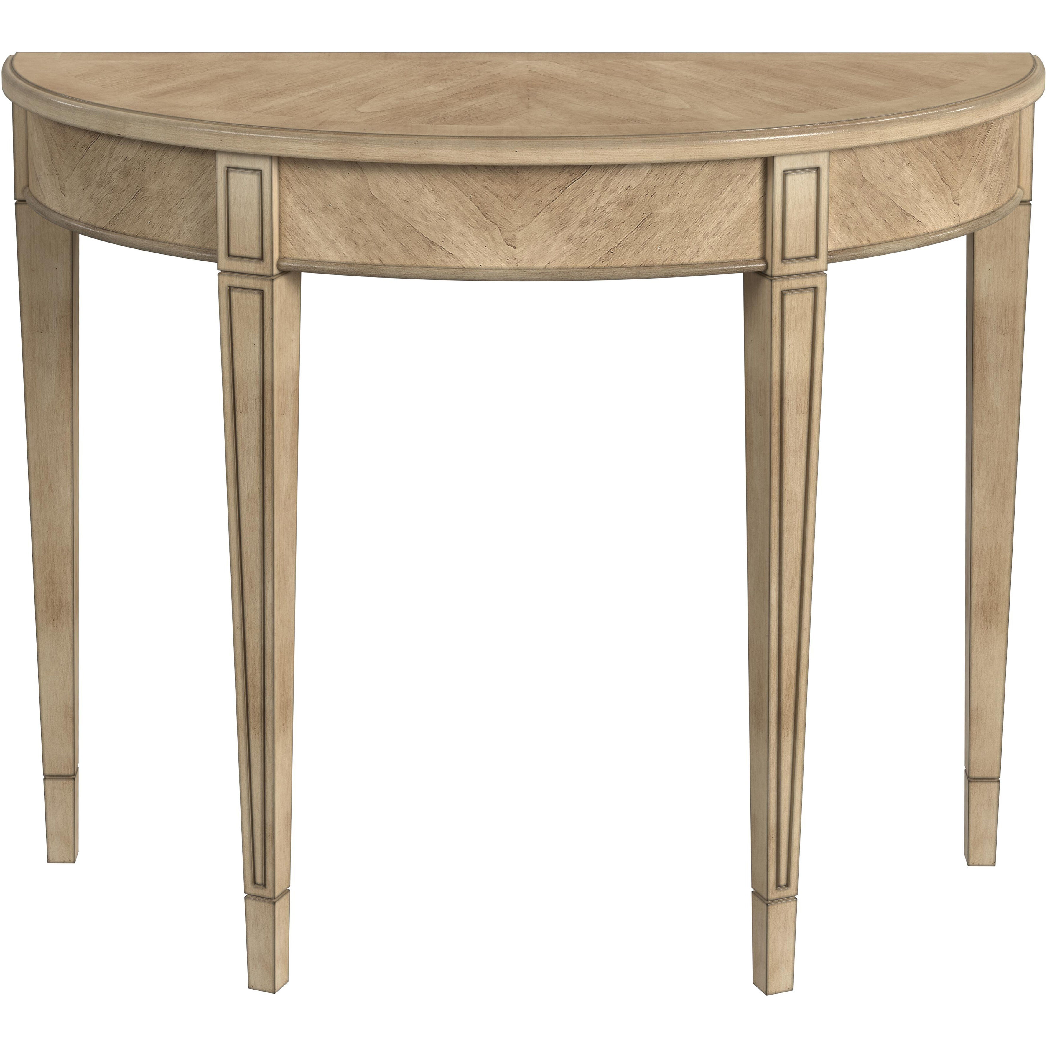 Hampton Demilune Console Table in Beige