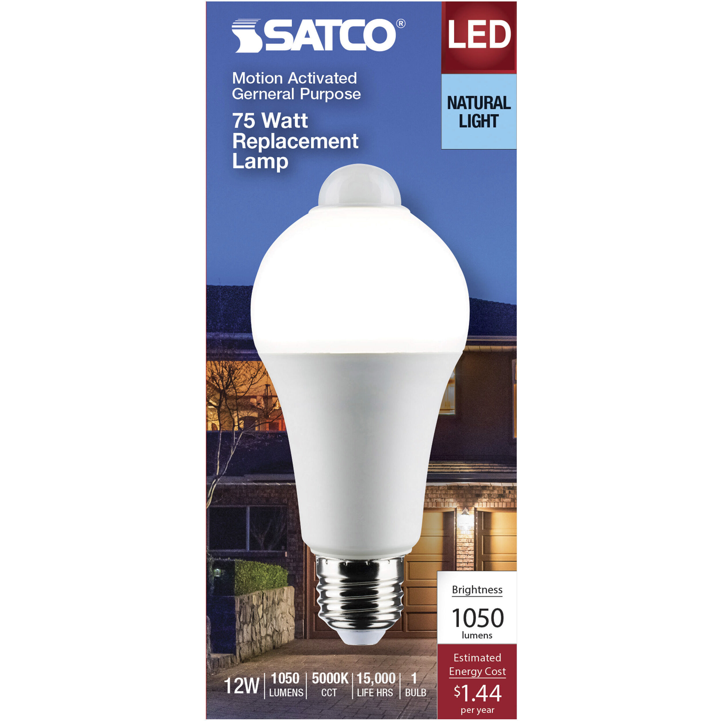Lumos LED A19 Medium 12 watt 120 5000K Light Bulb, Type A