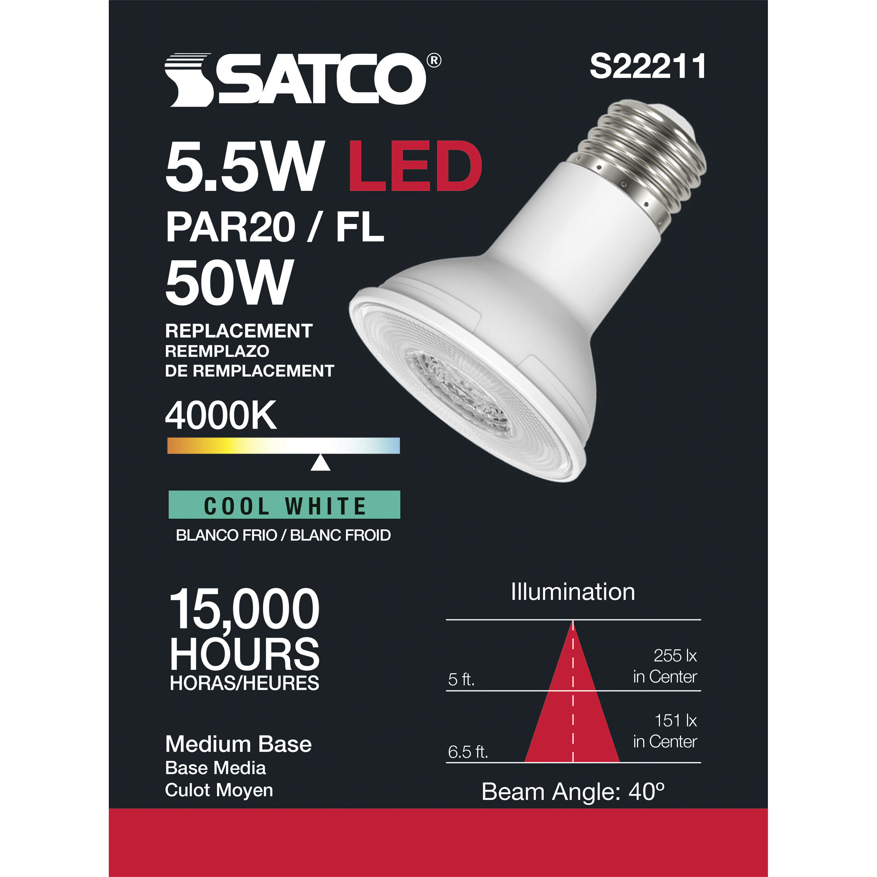 Lumos LED LED PAR Medium 5.50 watt Light Bulbs