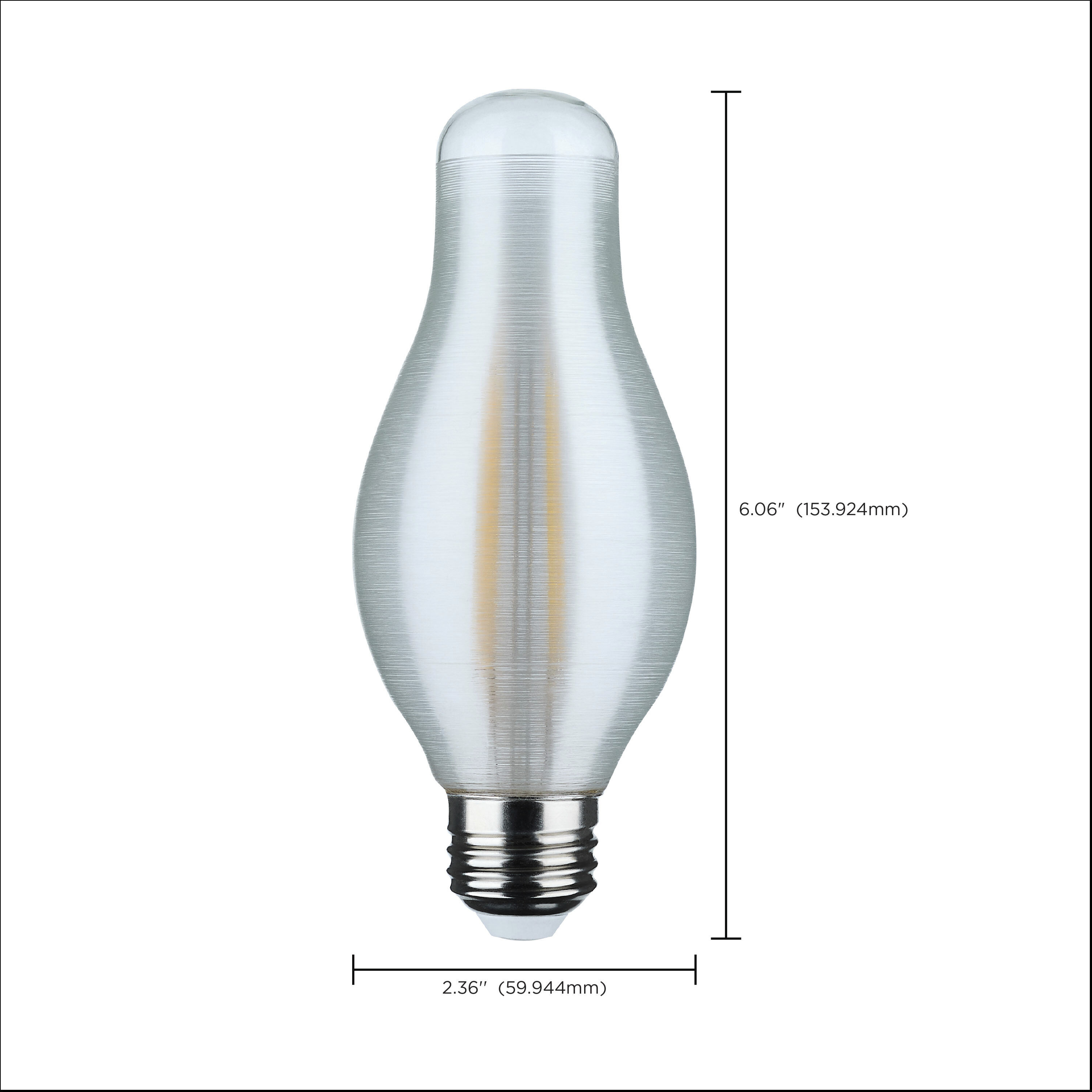 Lumos LED H19 E26 7.00 watt 120 3000K LED Filament