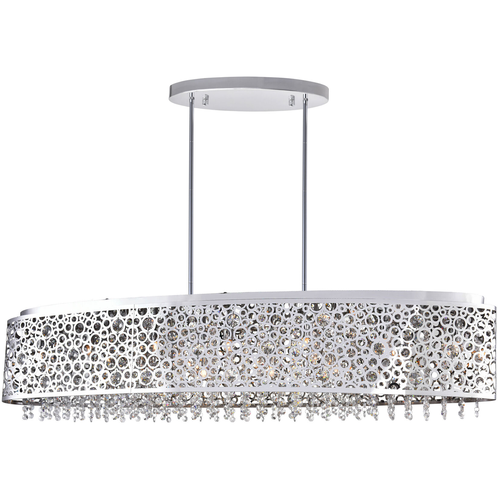 Bubbles 16 Light 46 inch Chrome Island/Pool Table Light Ceiling Light