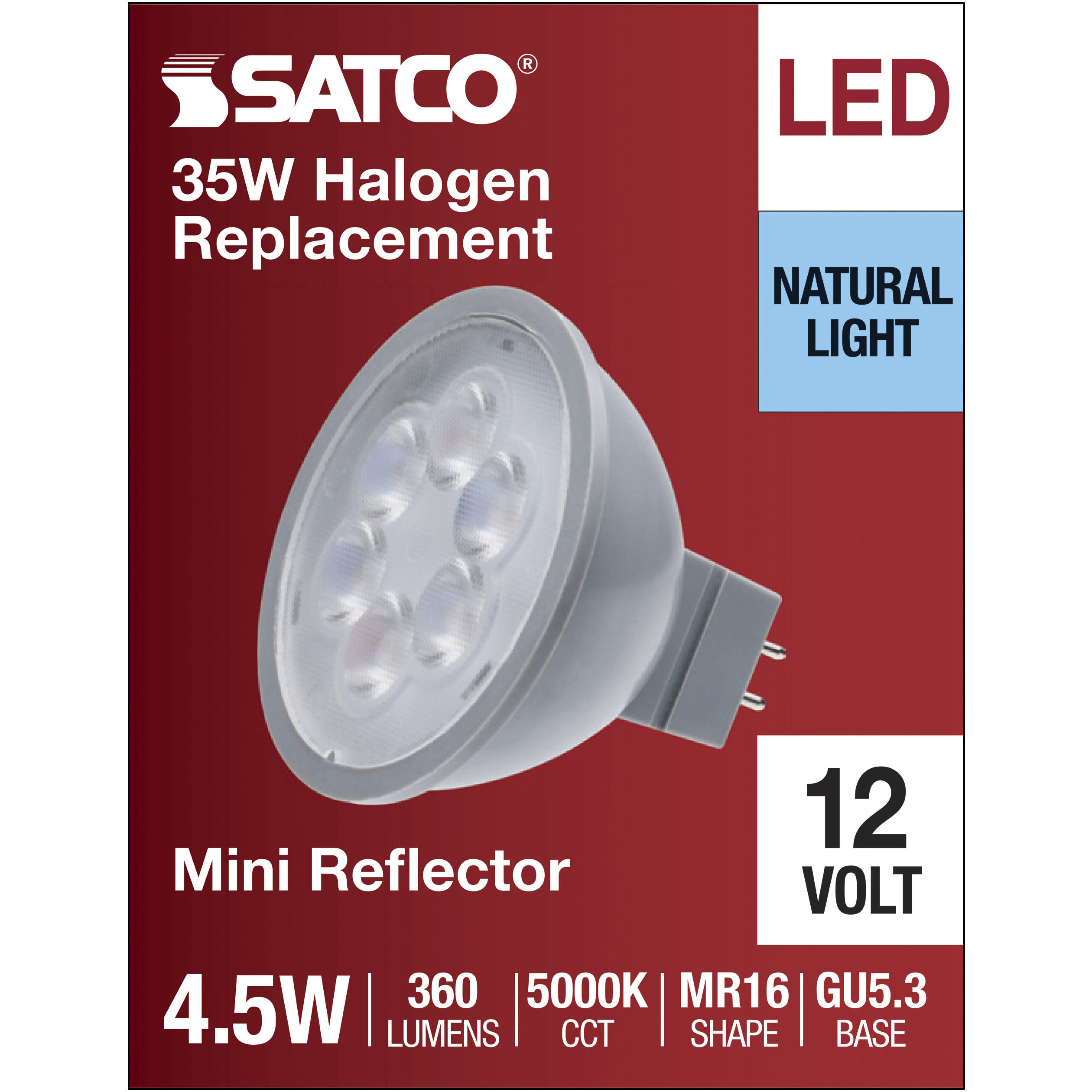 Lumos LED 4.5 watt 12 5000K Light Bulb, MR LED