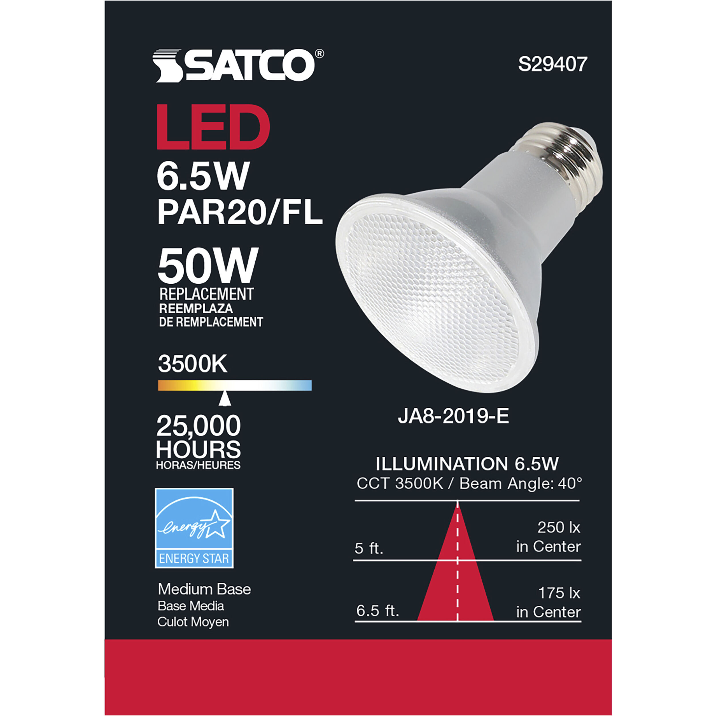Lumos LED PAR20 Medium 6.50 watt 120 3500K LED Bulb