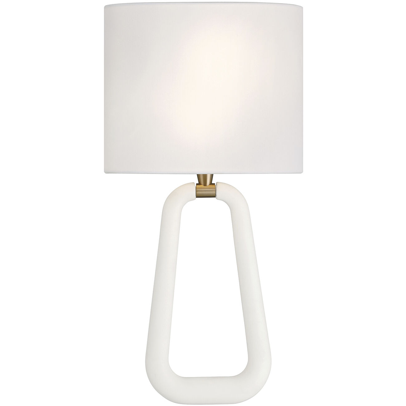 Jori Bath Wall Light in Aged Brass and Matte White