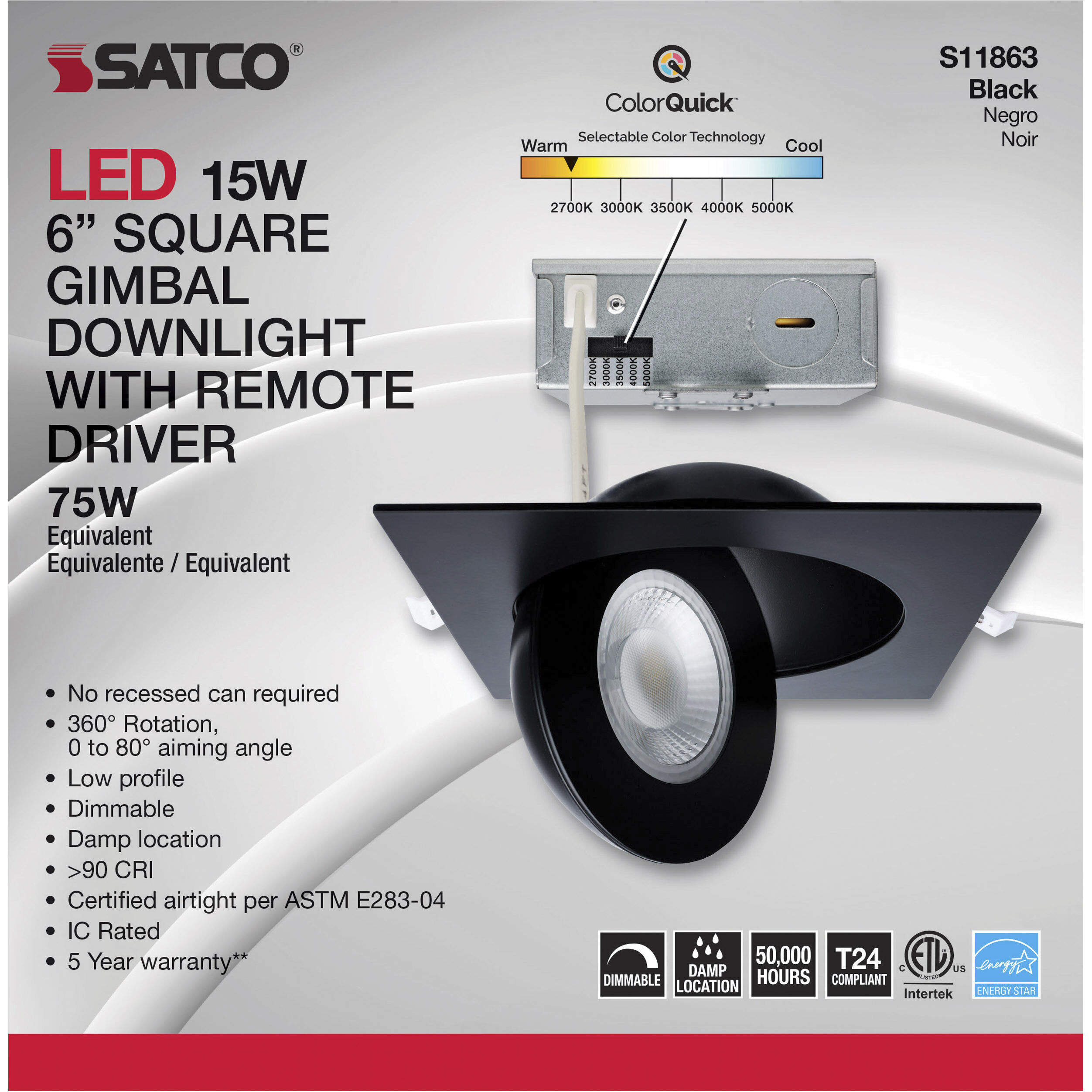 Edgewood Integrated Black Recessed