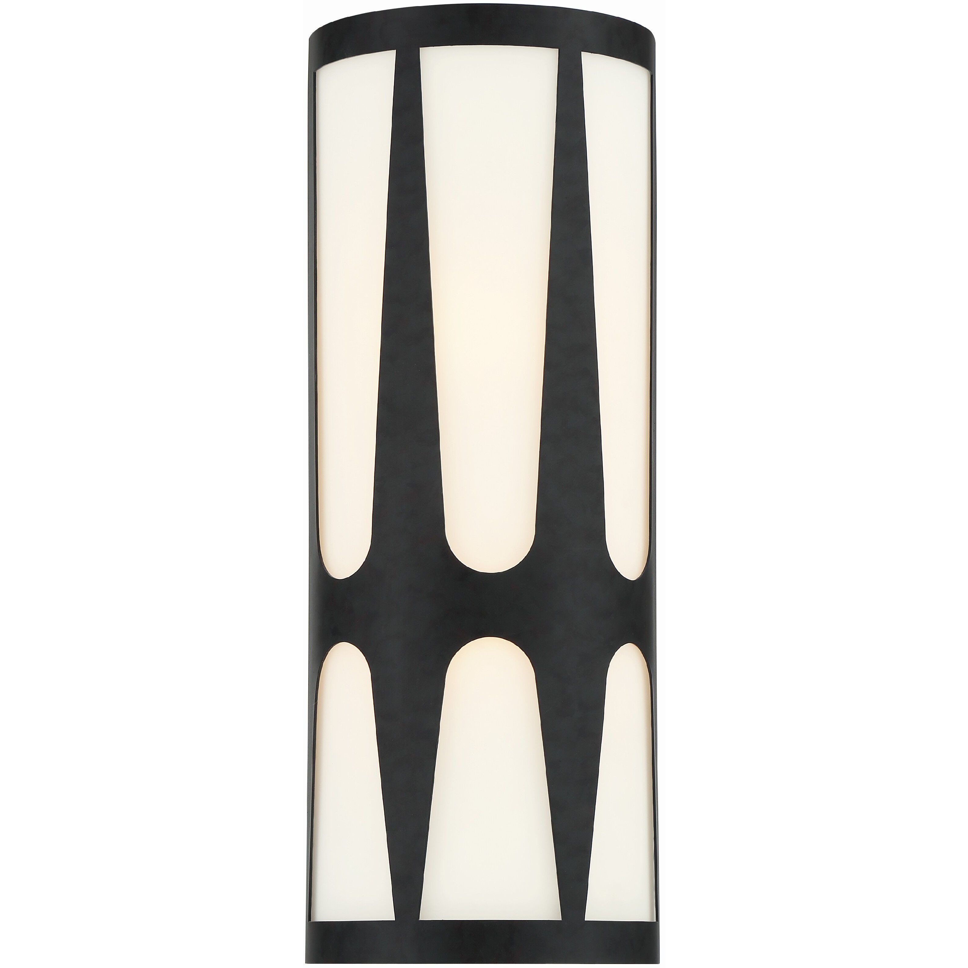 Royston Bath Wall Light in Black