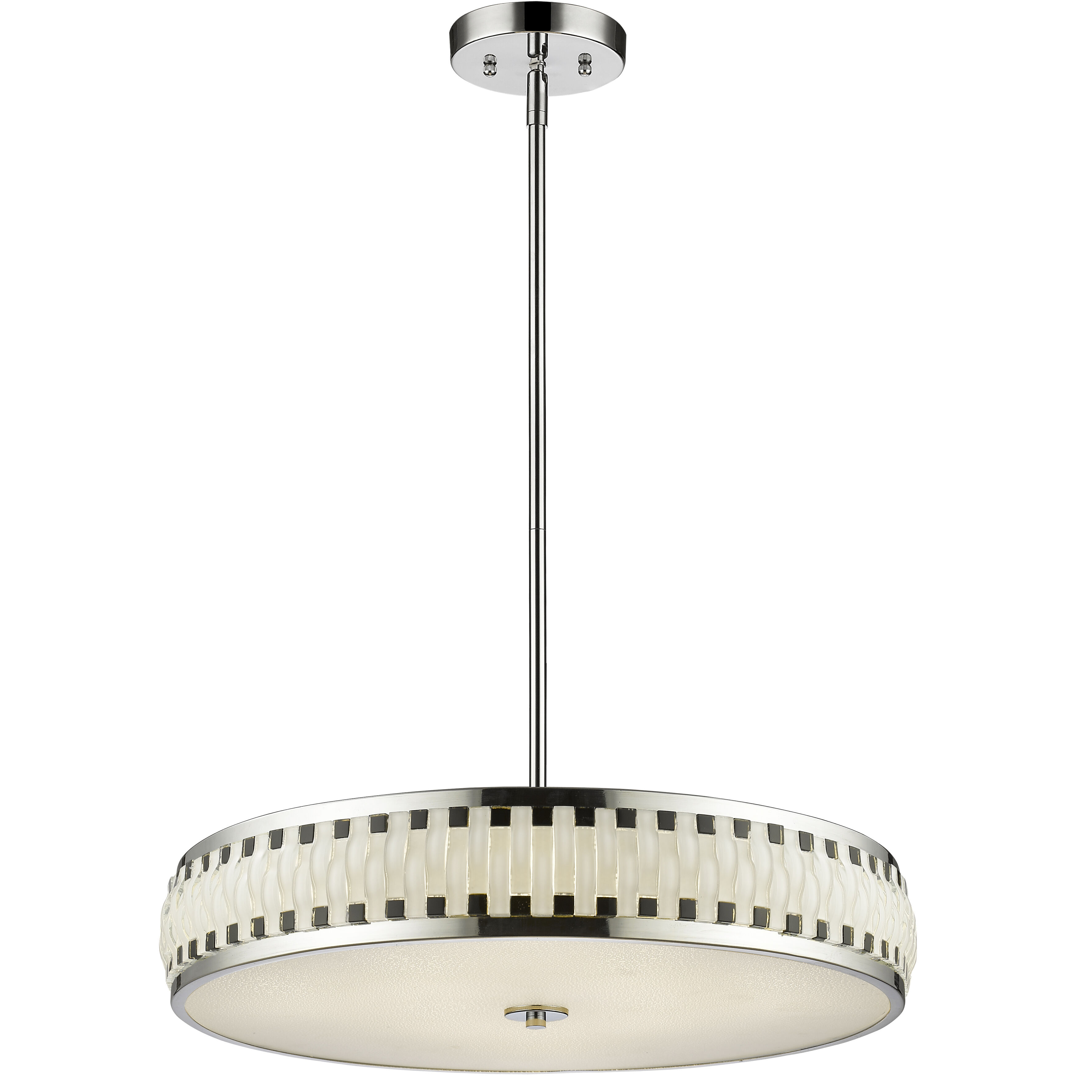 Sevier LED 24 inch Chrome Chandelier Ceiling Light