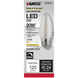Lumos LED C11 Medium E26 2 watt 120V 2700K Light Bulb