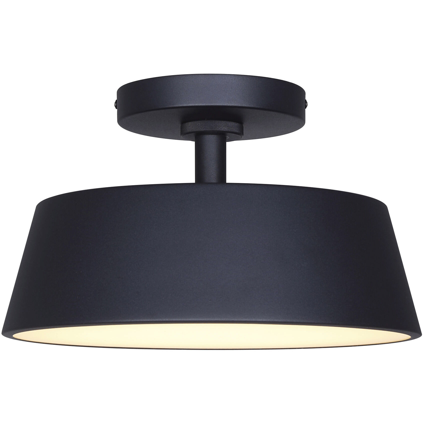 Baxley LED 12.75 inch Black Outdoor Ceiling Lantern