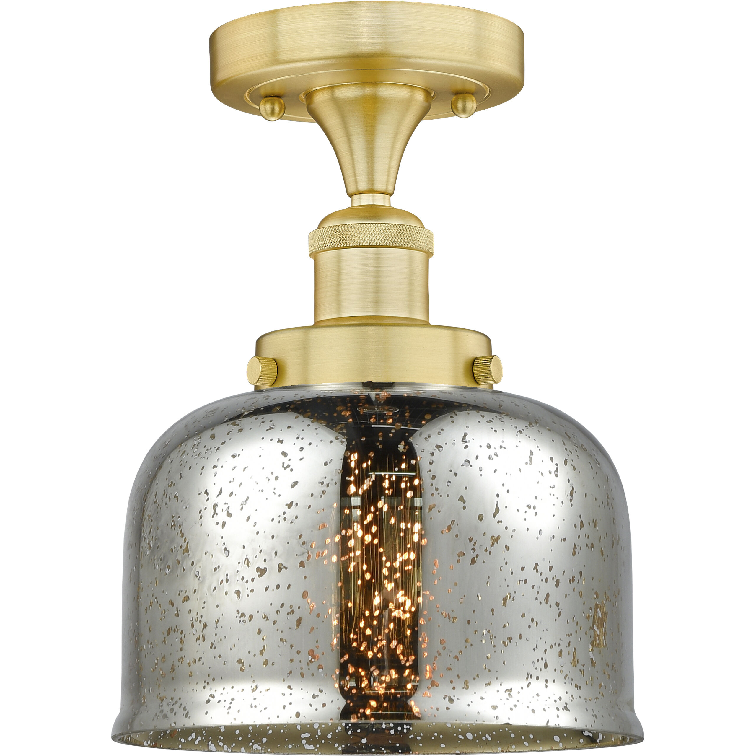 Bell 1 Light 7.75 inch Semi-Flush Mount