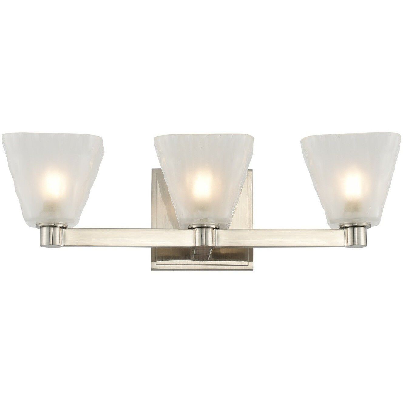 Weston LED 5 inch Glazed Nickel Bath Vanity Light Wall Light