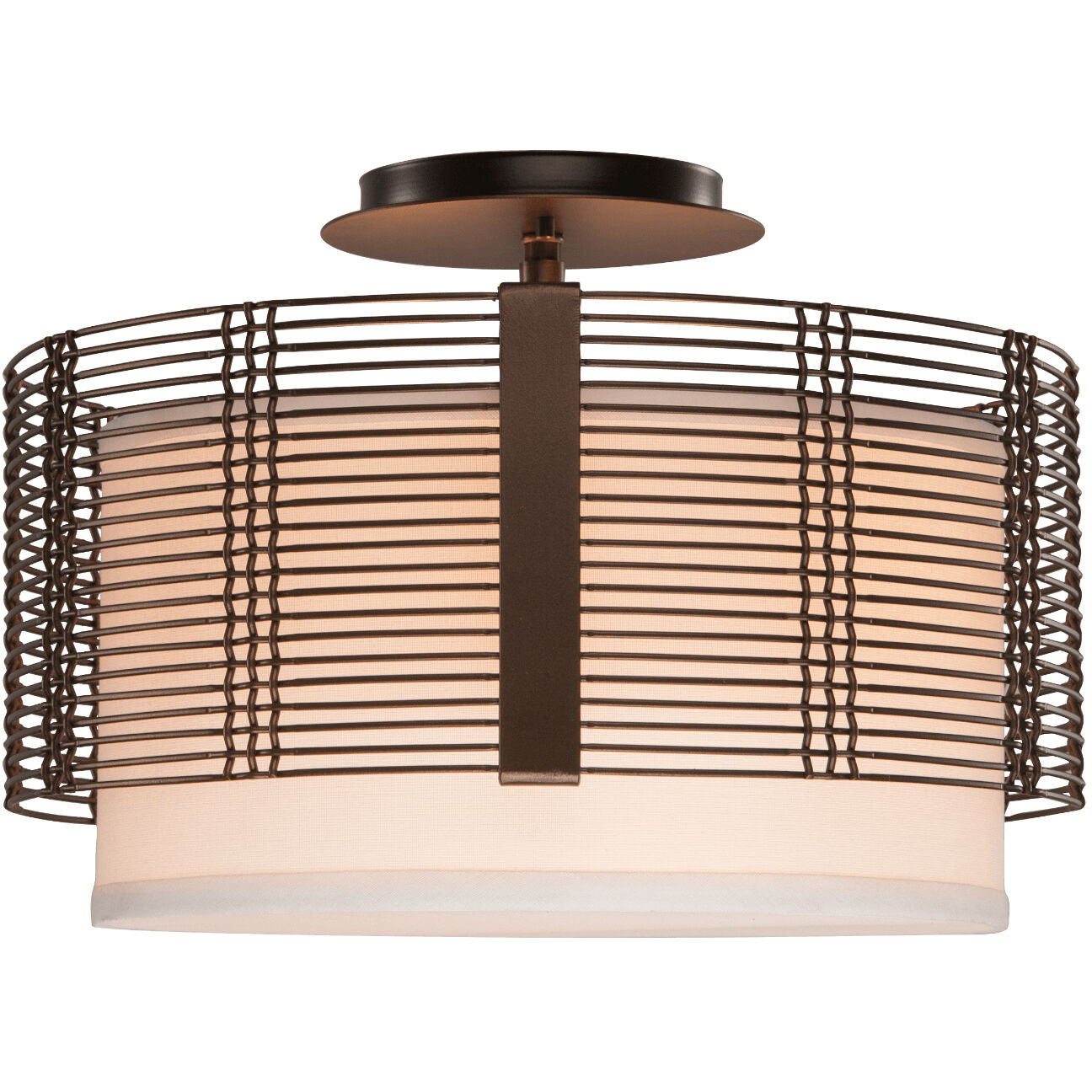 Downtown Mesh 2 Light Semi-Flush Mount