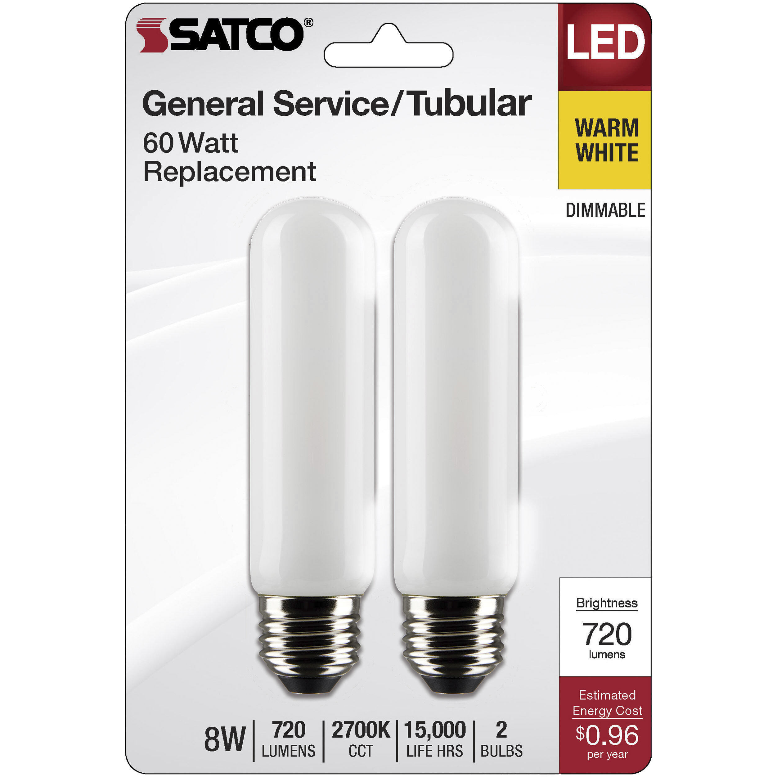 Lumos LED Medium 8 watt 120 2700K LED Filament, LED Filament