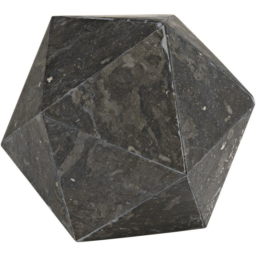 Polyhedron Black Marble Object