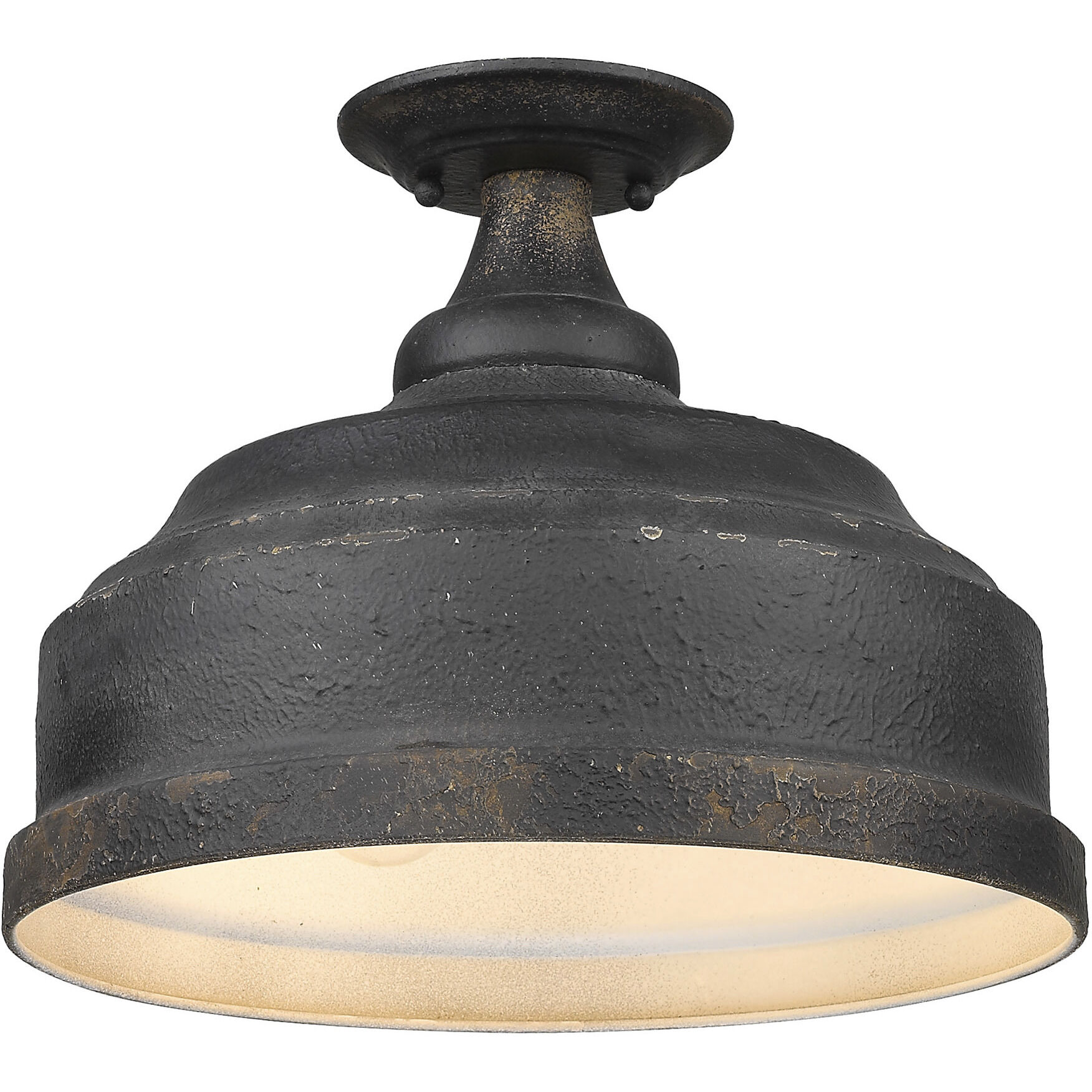 Keating 3 Light 13.75 inch Semi-Flush Mount