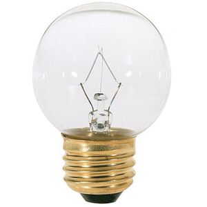 Lumos Incandescent G16 1/2 Medium E26 25 watt 120V 2700K Light Bulb