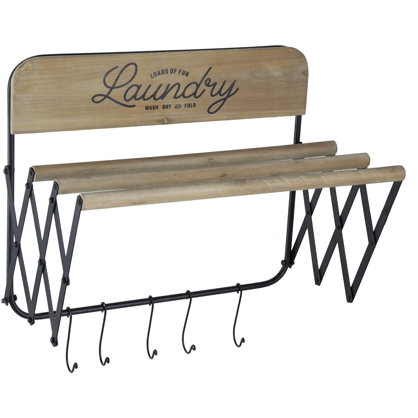 Anita 20 inch Brown/Black Wall Shelf