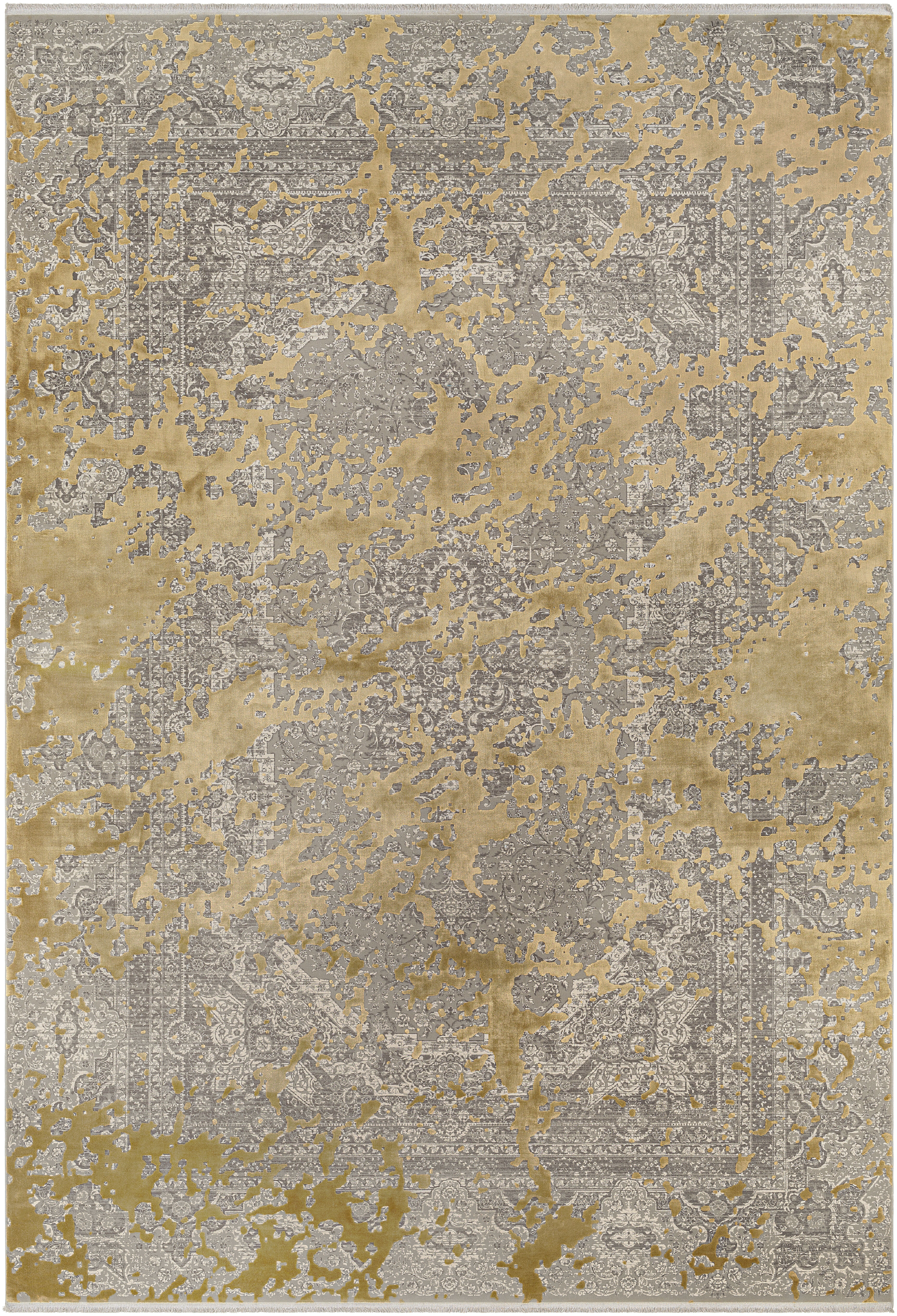 Solar 134 X 90 inch Gray Rug, Rectangle