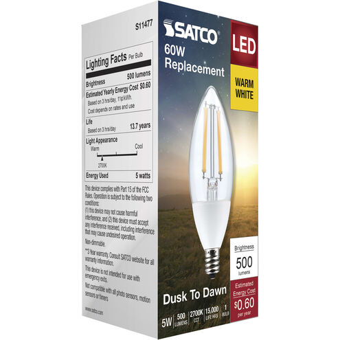 D2D LED 5 watt 120 2700K Decorative LED, Decorative LED