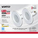 Edgewood LED Module White Recessed, Pack of 2