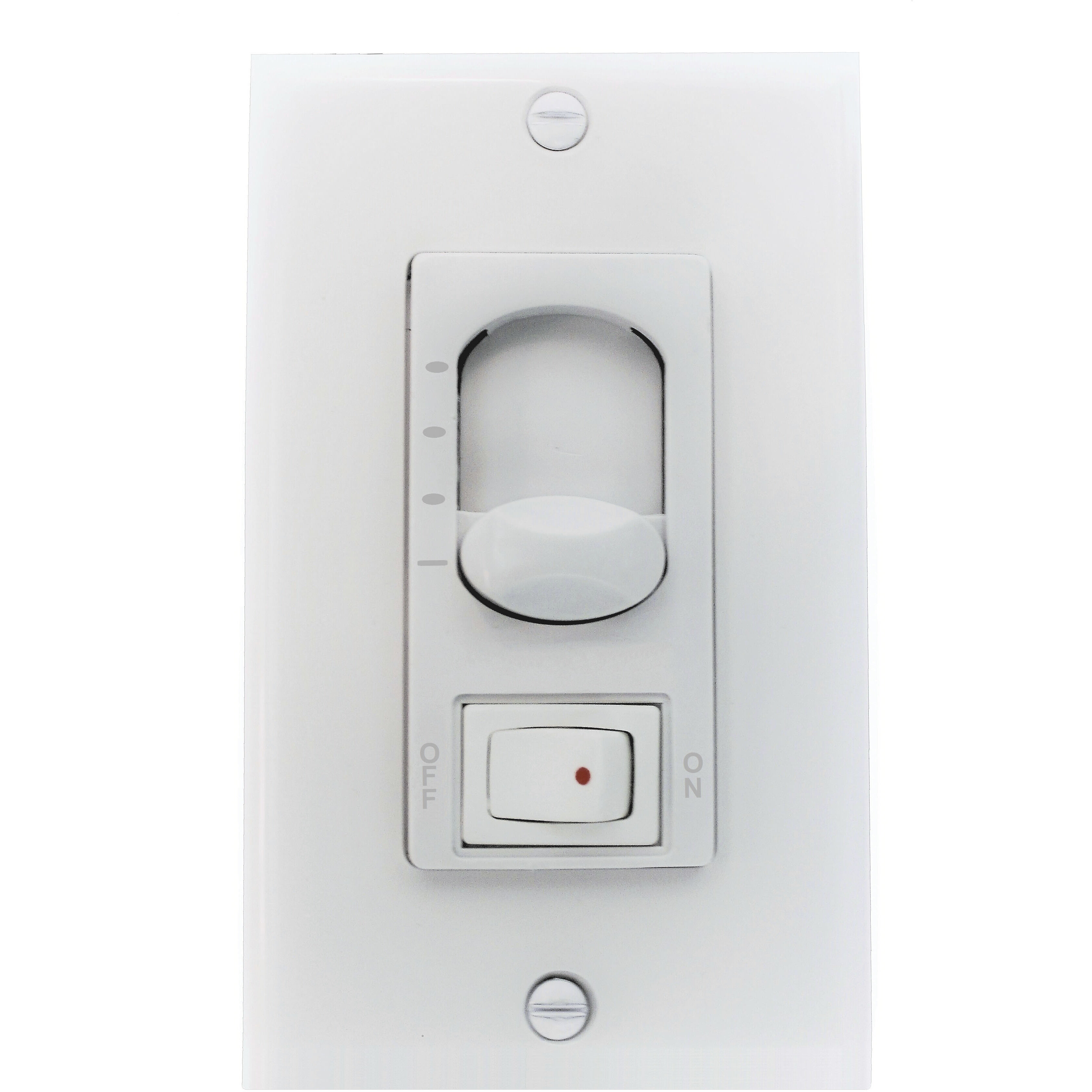 Signature White Fan Control System, 3 Speed with Faceplate