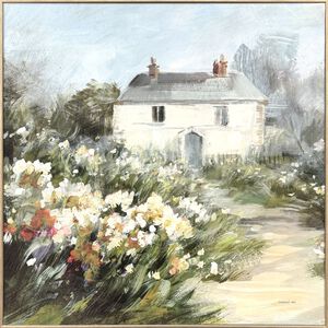 Garden View 29 X 29 inch Non-Glass Framed Art