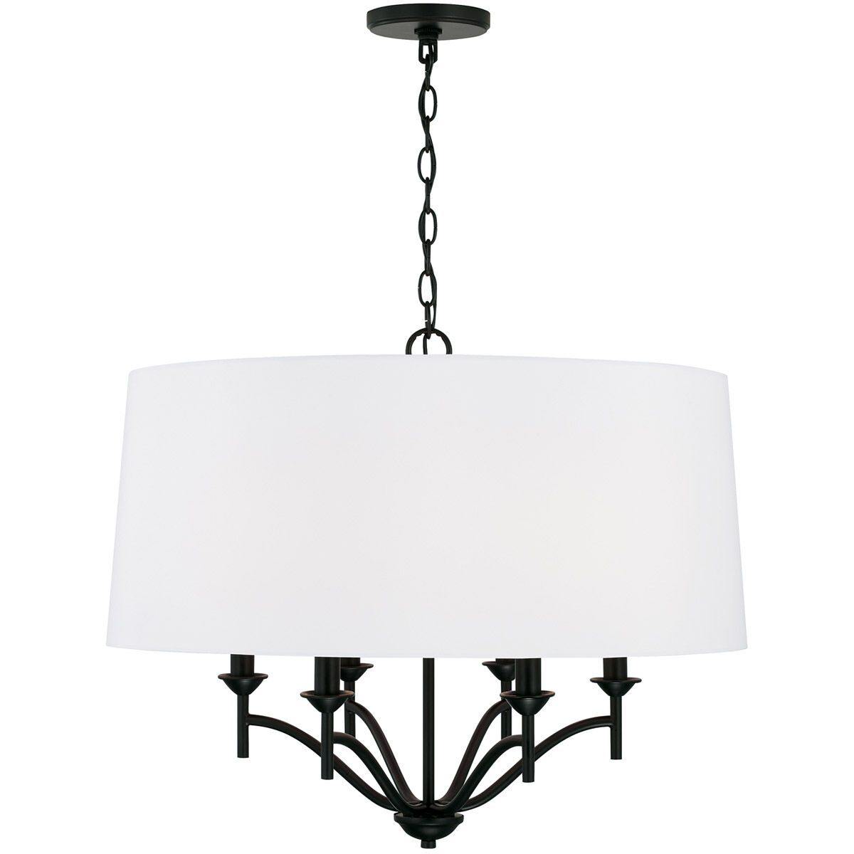 Peyton 6 Light 26 inch Matte Black Pendant Ceiling Light