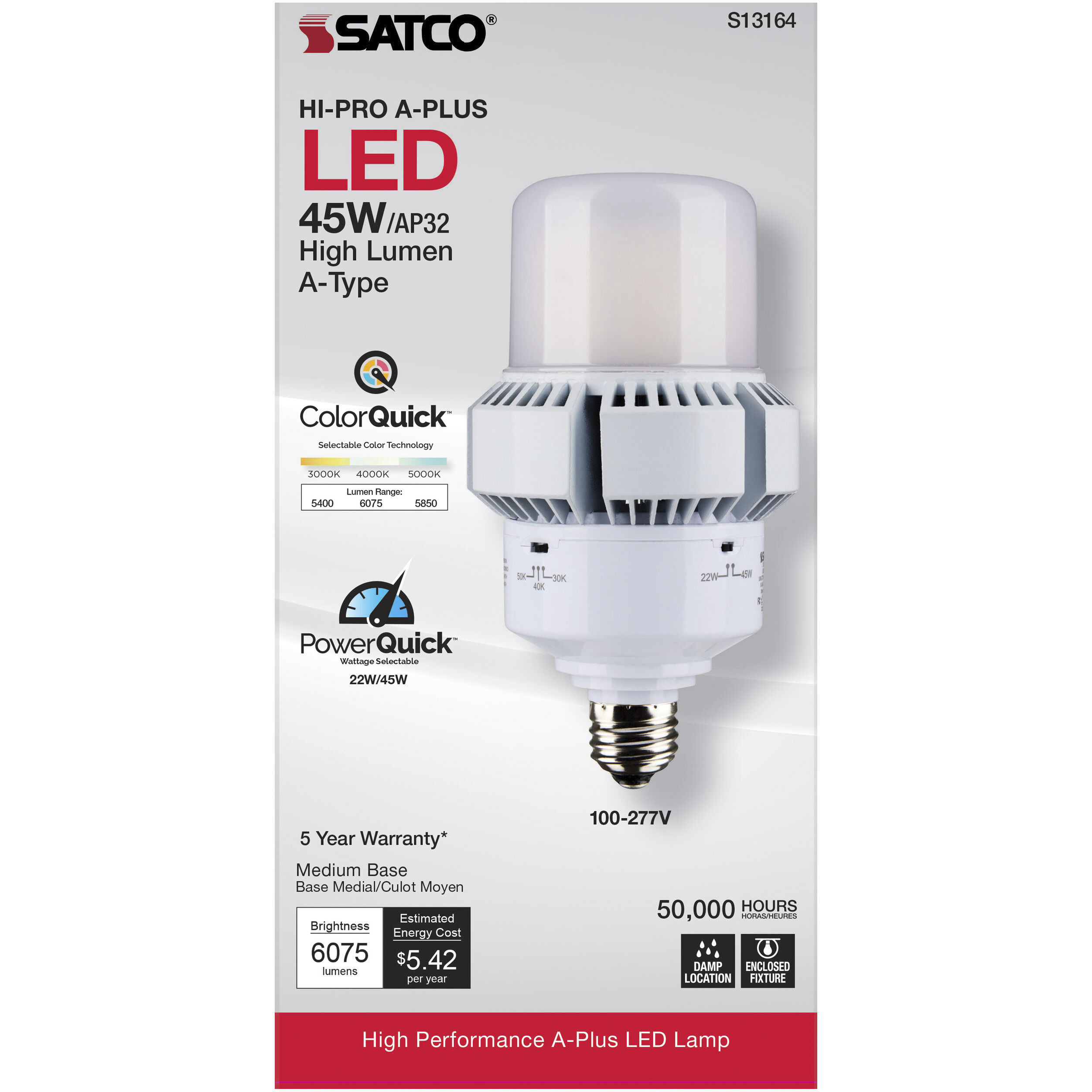 Lumos LED AP32 / ED32 Medium 45.00 watt 3000K HID Replacements