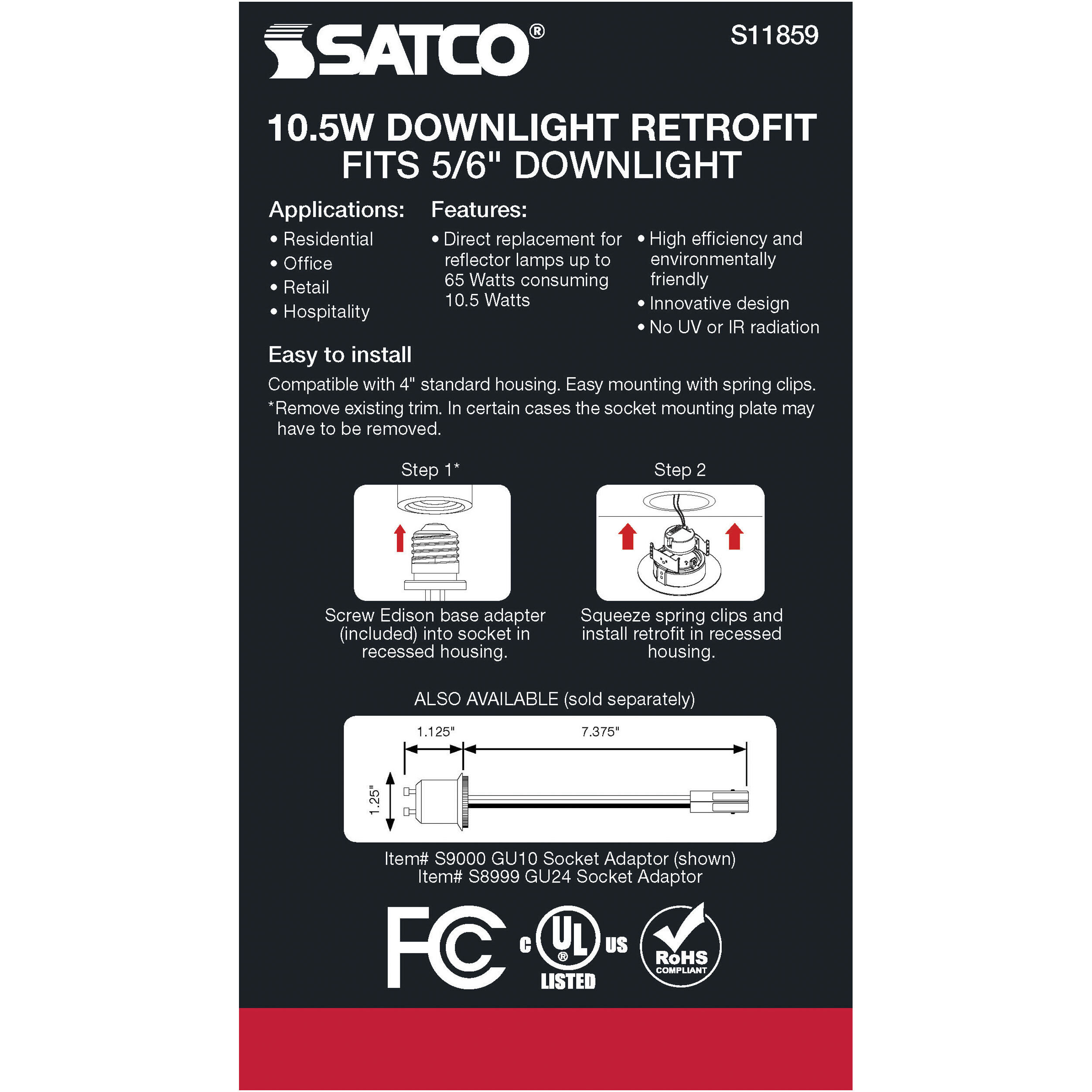 Edgewood Integrated Bronze Recessed, Retrofits