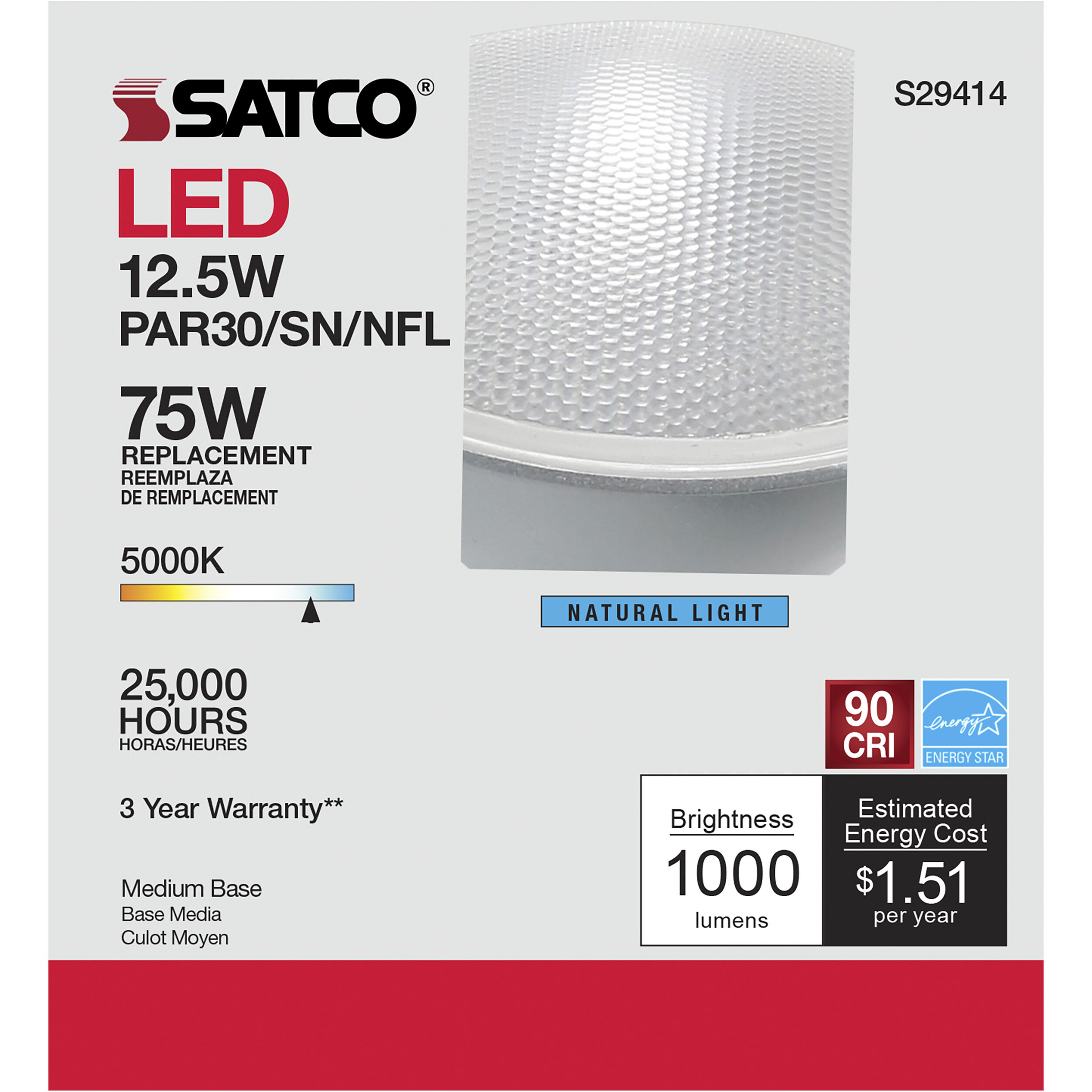 Lumos LED PAR30SN Medium 12.50 watt 120 5000K LED Bulb