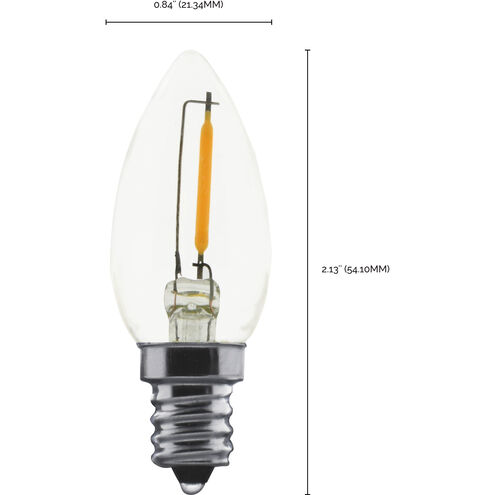 Lumos LED LED Candelabra 0.70 watt 2700K Light Bulbs