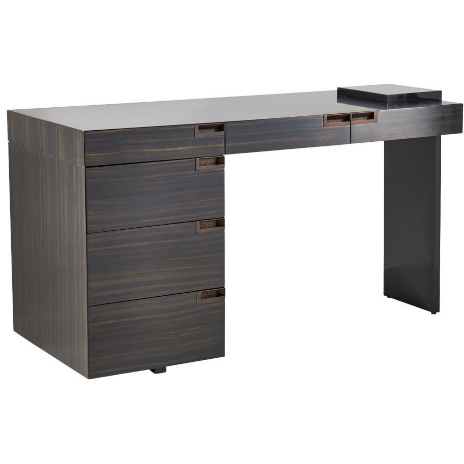 Carmichael 55.5 X 24 inch Charcoal Desk