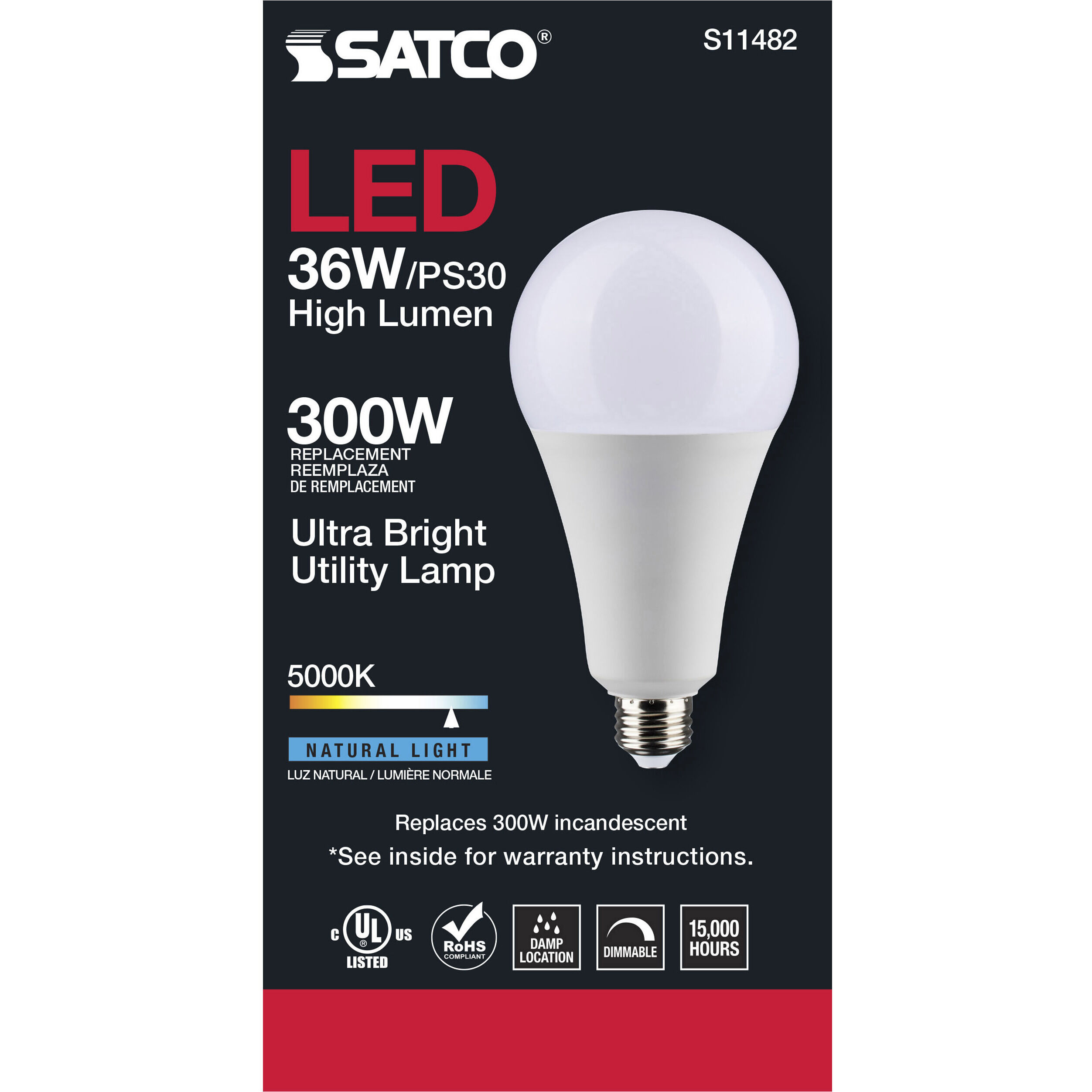 Lumos Medium 36.00 watt 5000 Utility Lamp