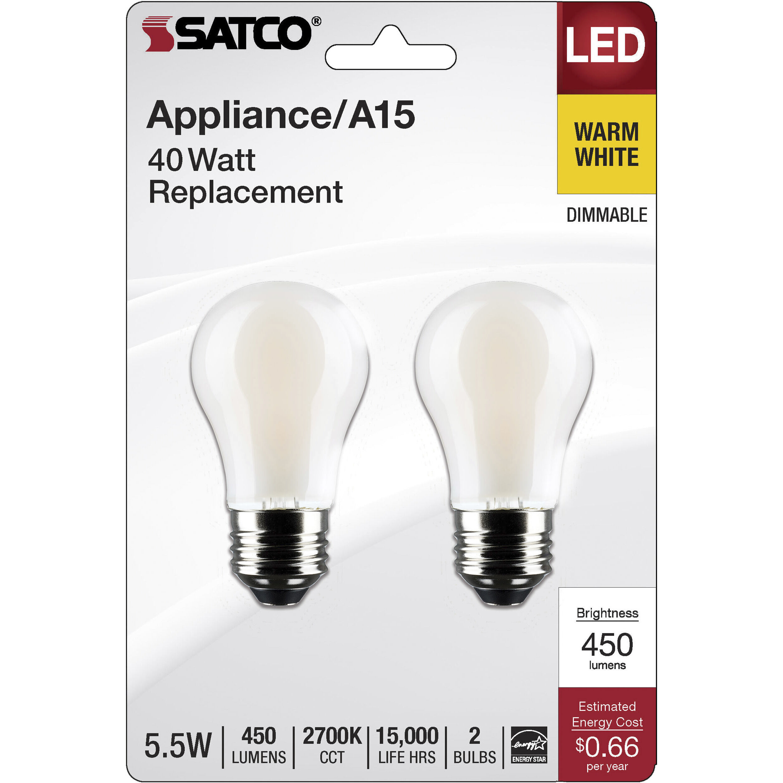 Lumos LED Medium 5.50 watt 120 2700K LED Filament, LED Filament