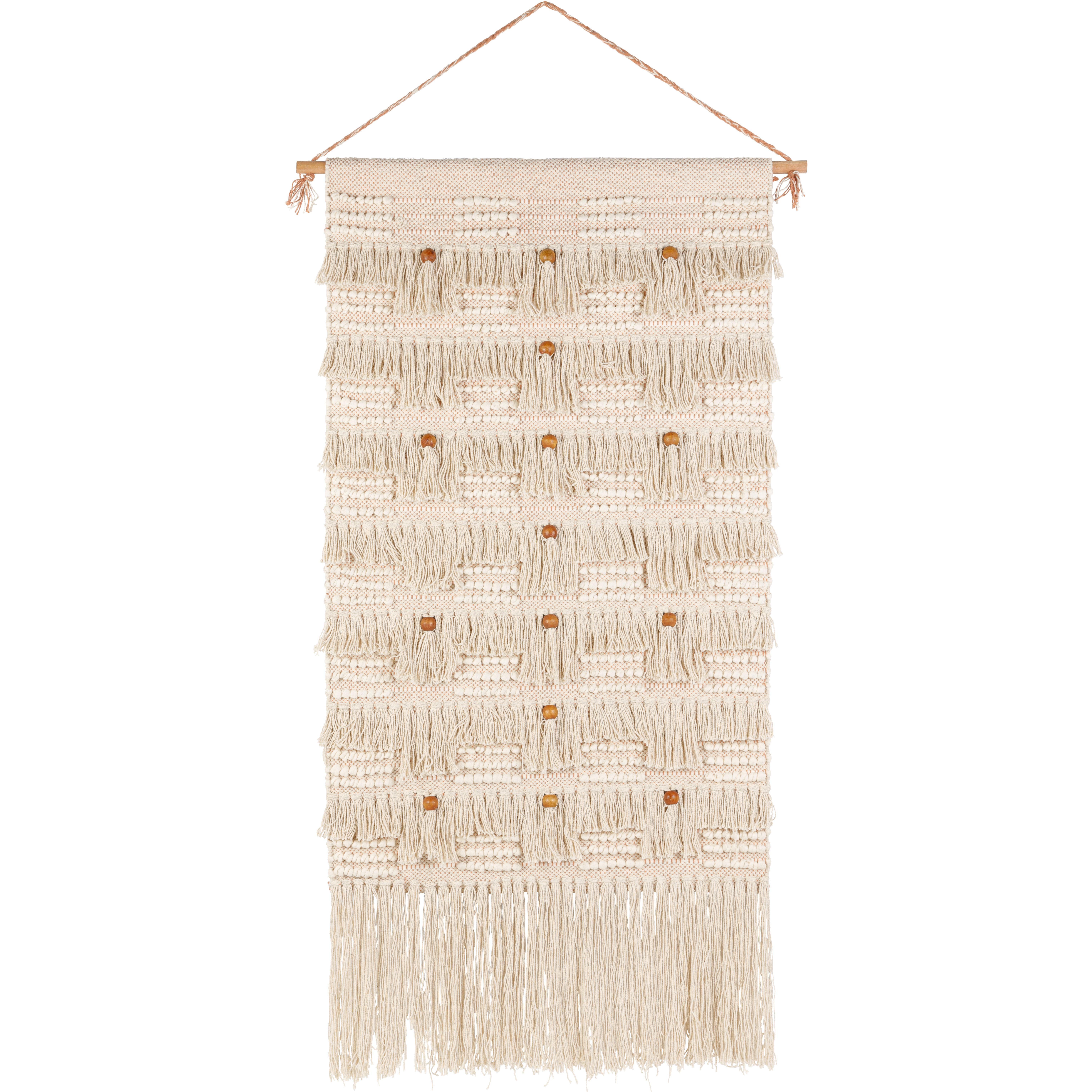 Helena Dusty Coral Wall Hanging, Rectangle