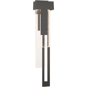 Rainfall LED 30.2 inch Coastal White Outdoor Sconce in Seeded Clear, Large