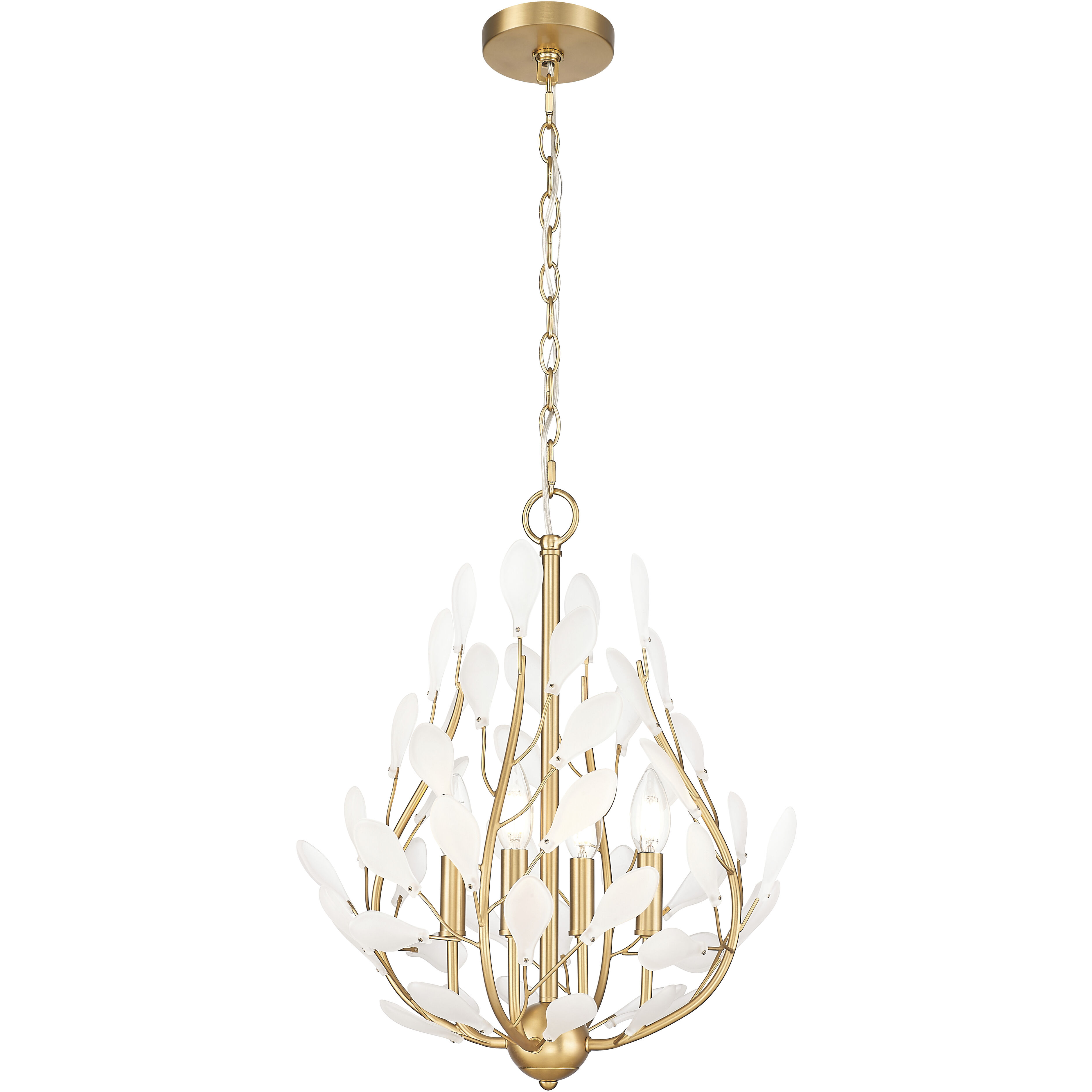 Claudine 4 Light 18 inch Modern Gold Chandelier Ceiling Light