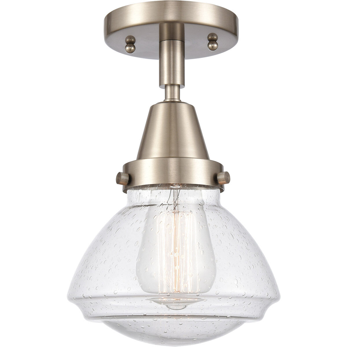 Franklin Restoration Olean 1 Light 6.75 inch Flush Mount