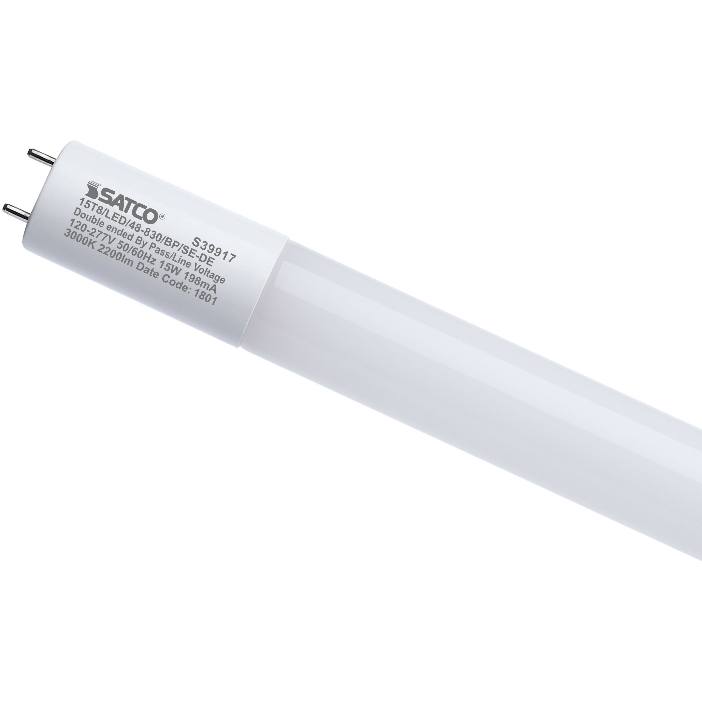 Lumos LED G13 Medium Bi Pin 15 watt 3000K LED T8