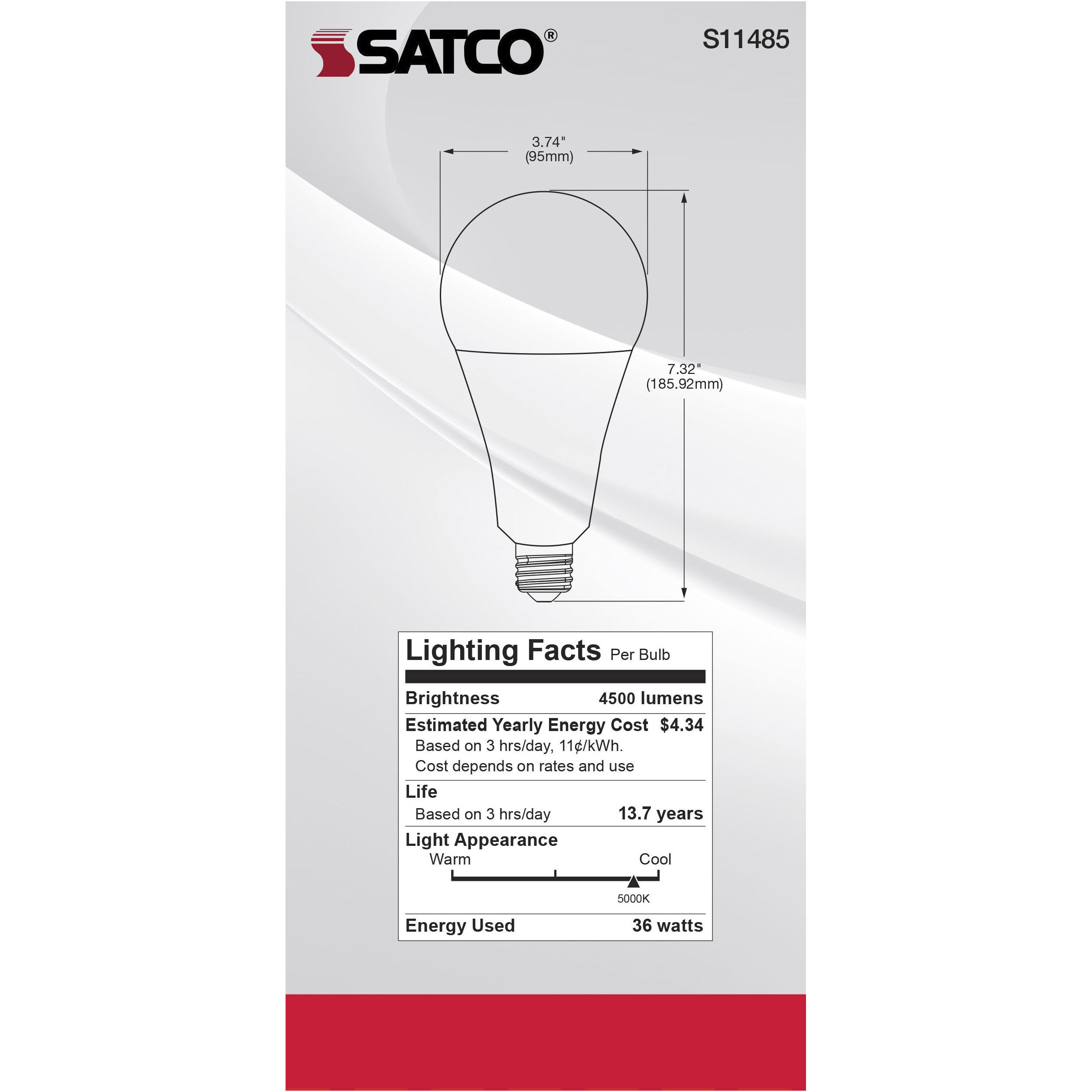 Lumos Mogul 36.00 watt 5000 Utility Lamp