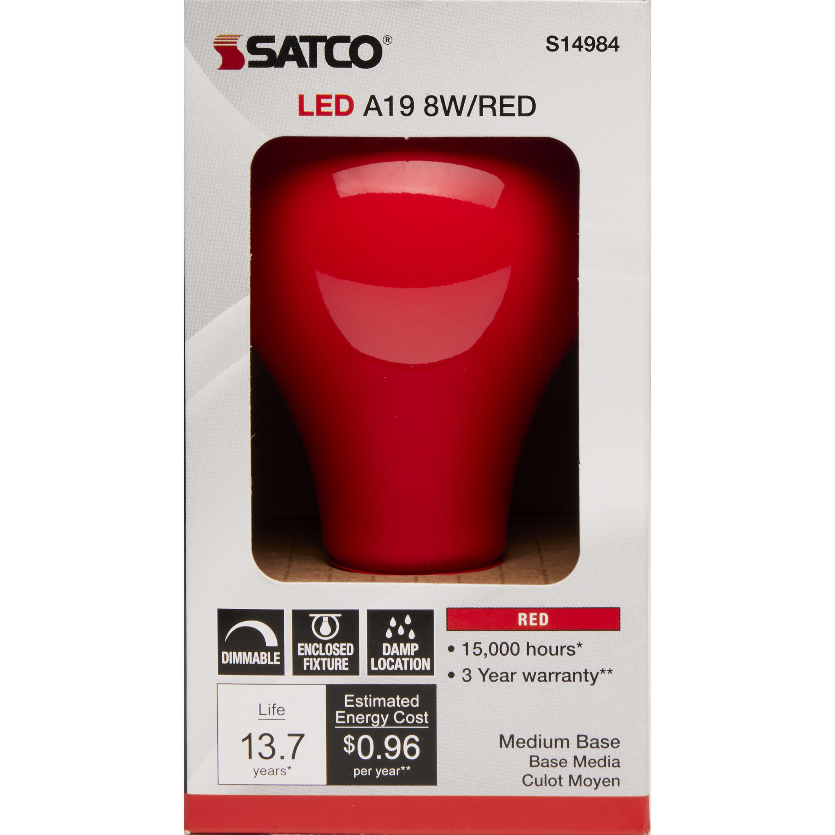 Lumos LED A19 Medium E26 8 watt 120V Light Bulb