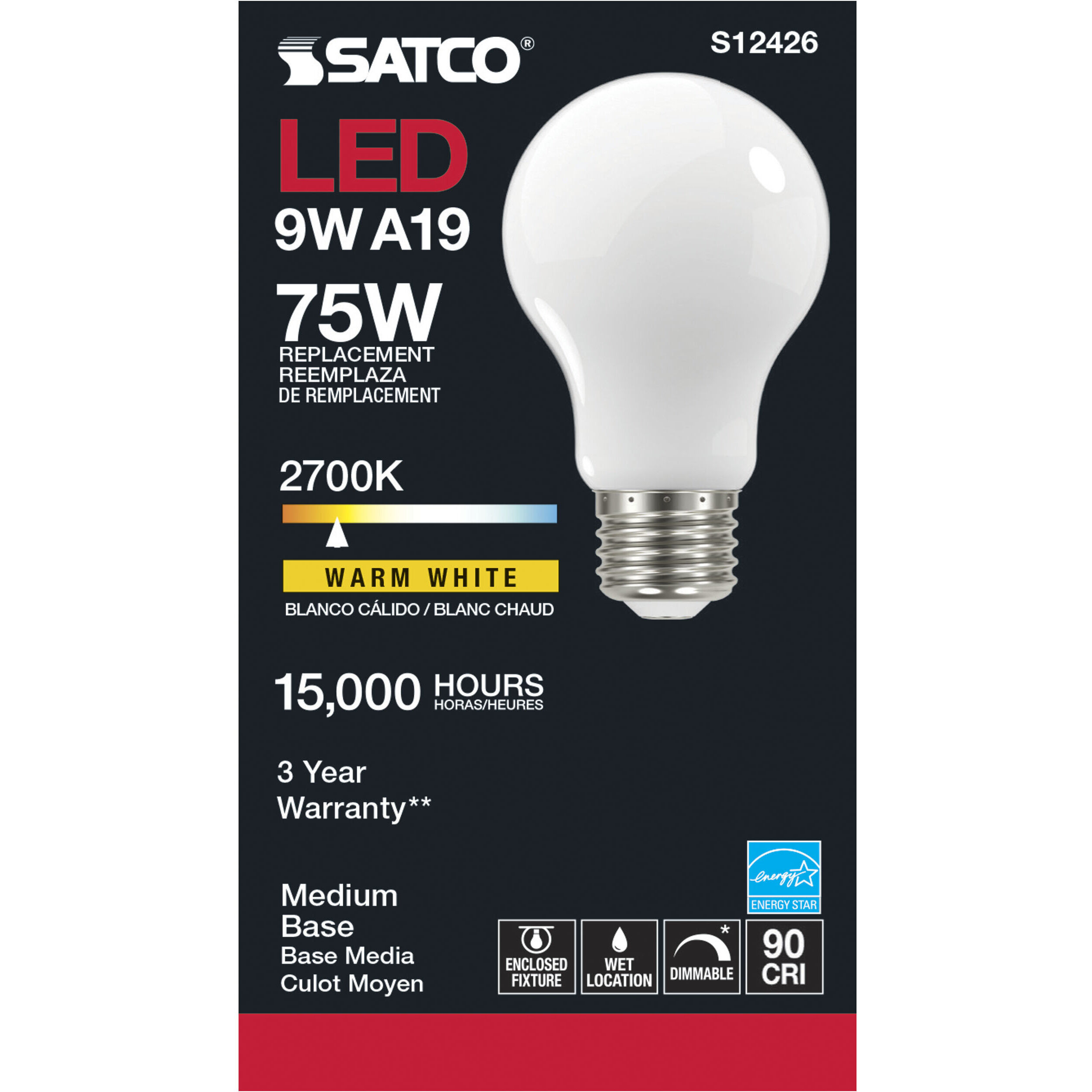 Lumos LED Medium 11.00 watt 120 2700K Light Bulb