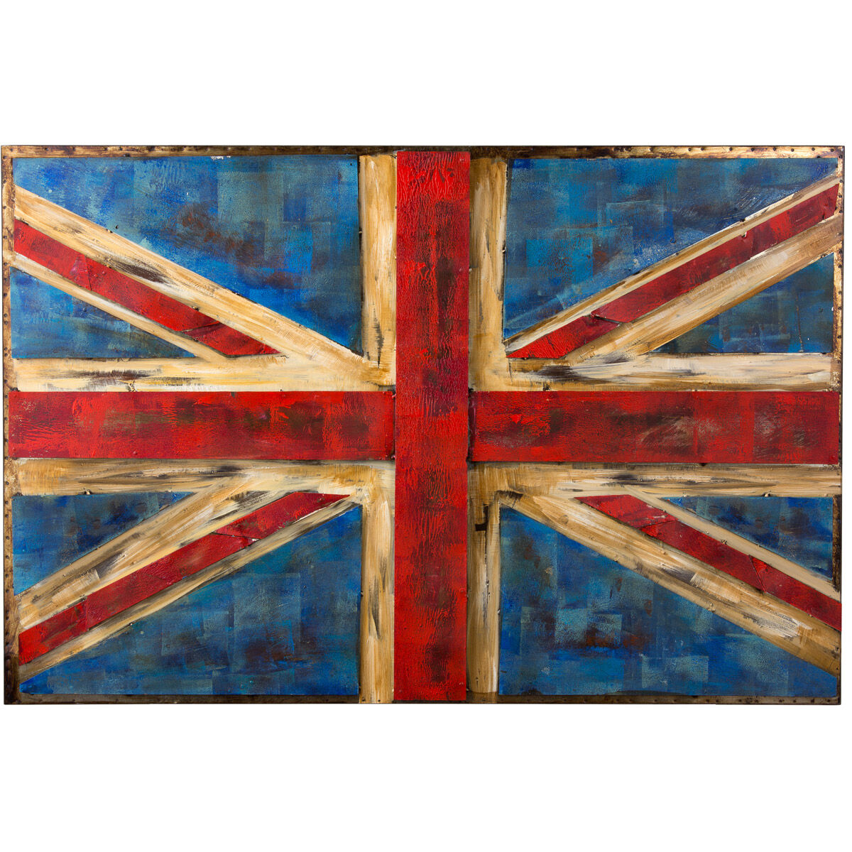 Retrograde Rustic UK Flag Wall Art, Varaluz Casa